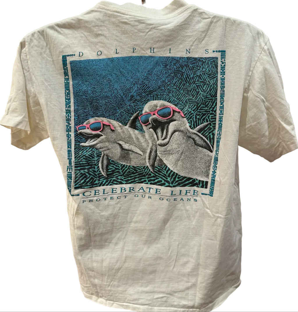(Men's Large) 1991 Dolphin Lifeforms Short Sleeve