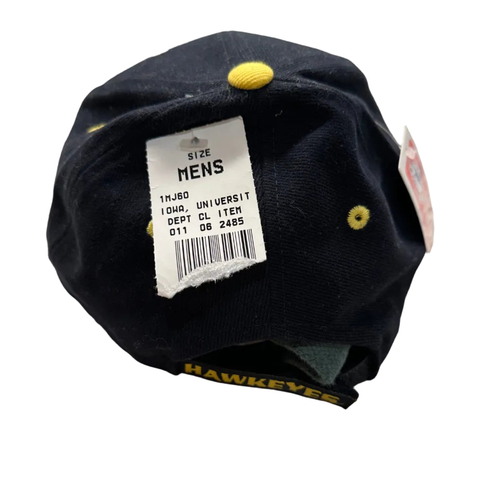 90s Logo Athletic Iowa Hawkeyes Velcro Hat