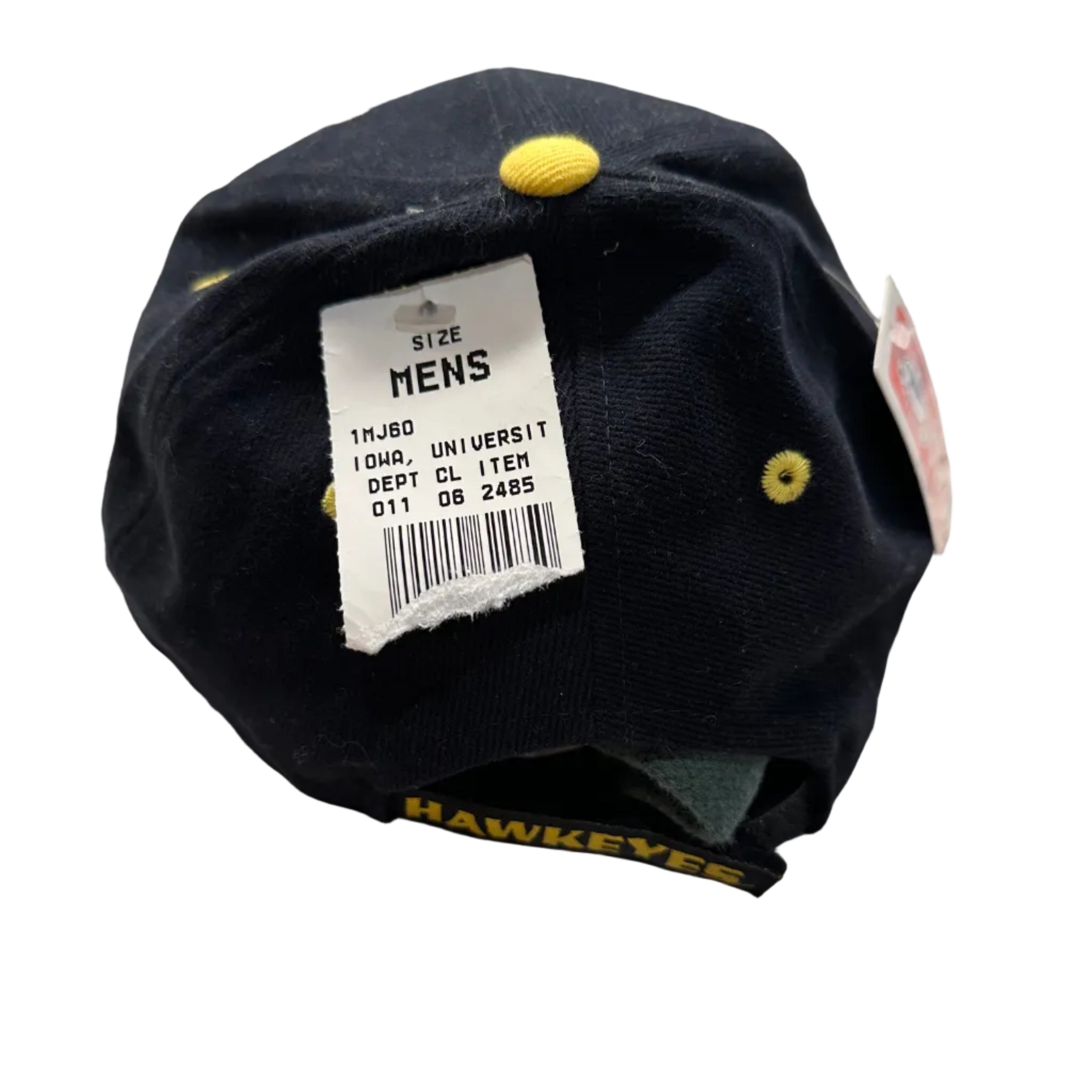 90s Logo Athletic Iowa Hawkeyes Velcro Hat
