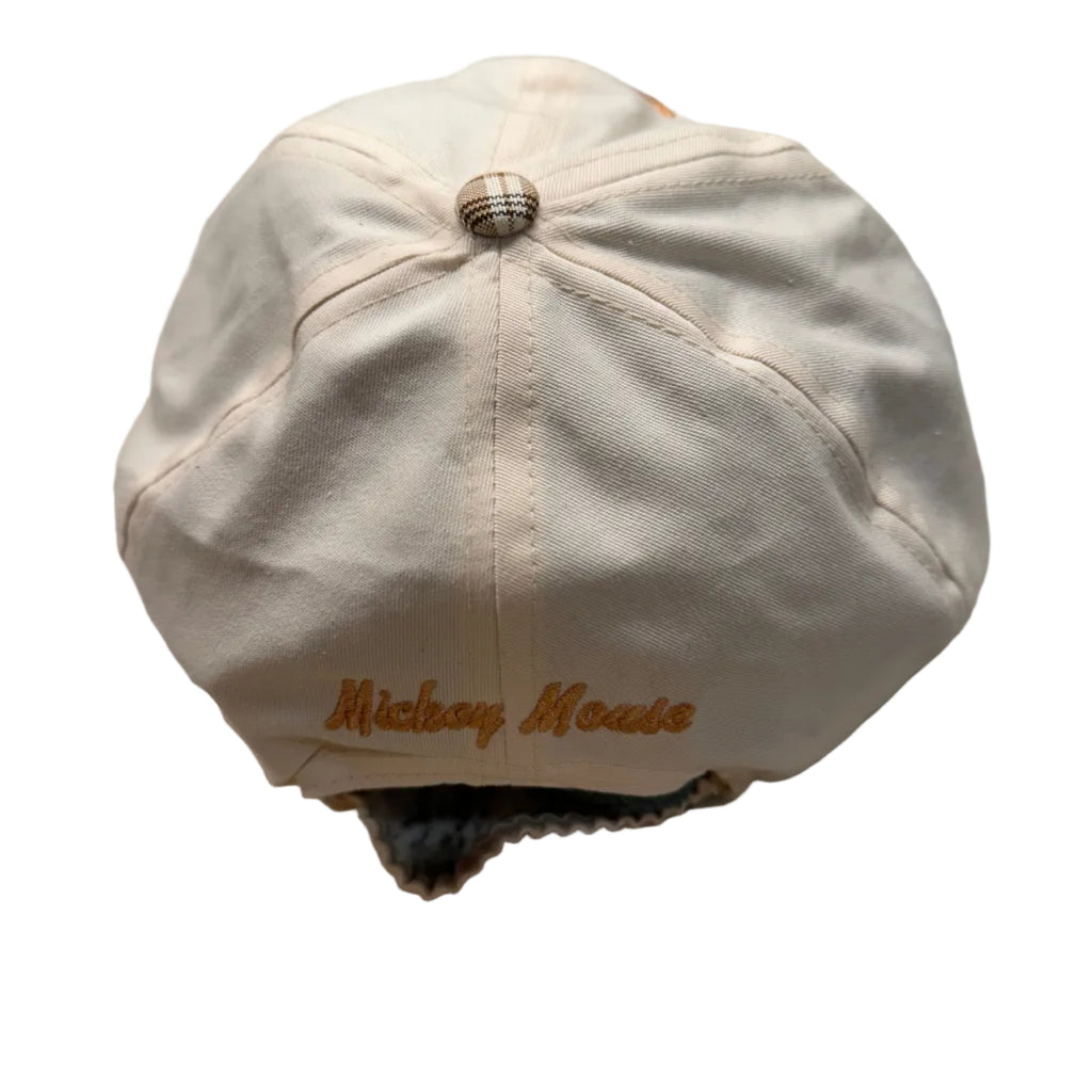 90s Mickey Mouse Plaid Stretchband Hat