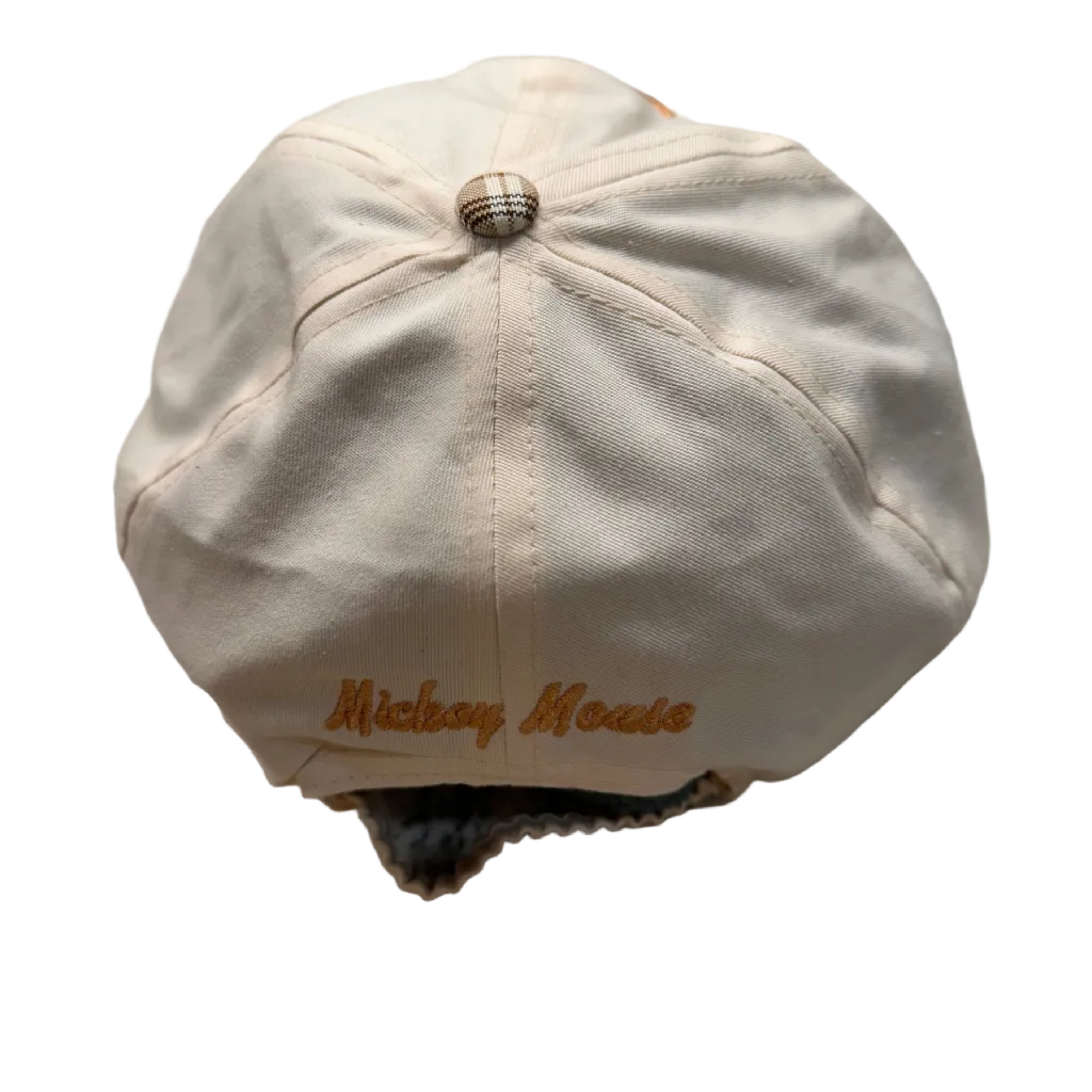 90s Mickey Mouse Plaid Stretchband Hat