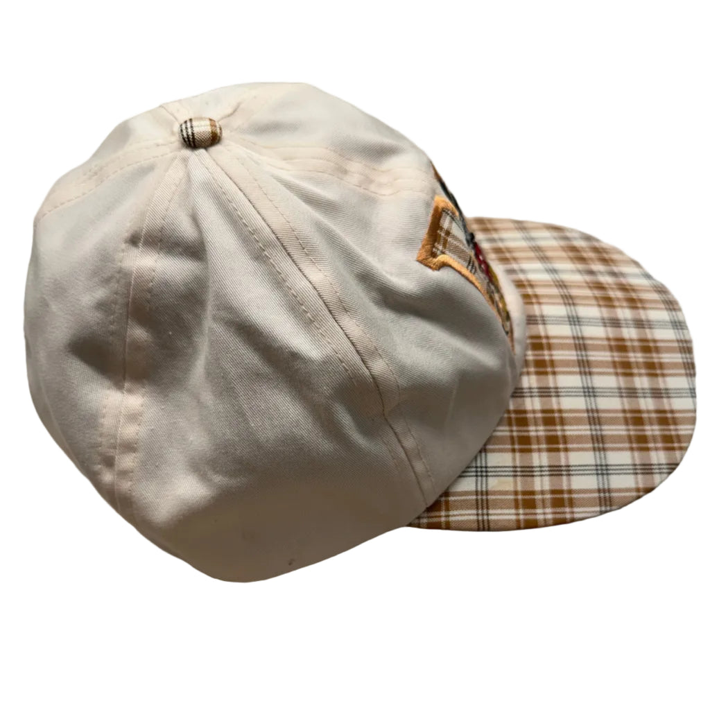 90s Mickey Mouse Plaid Stretchband Hat