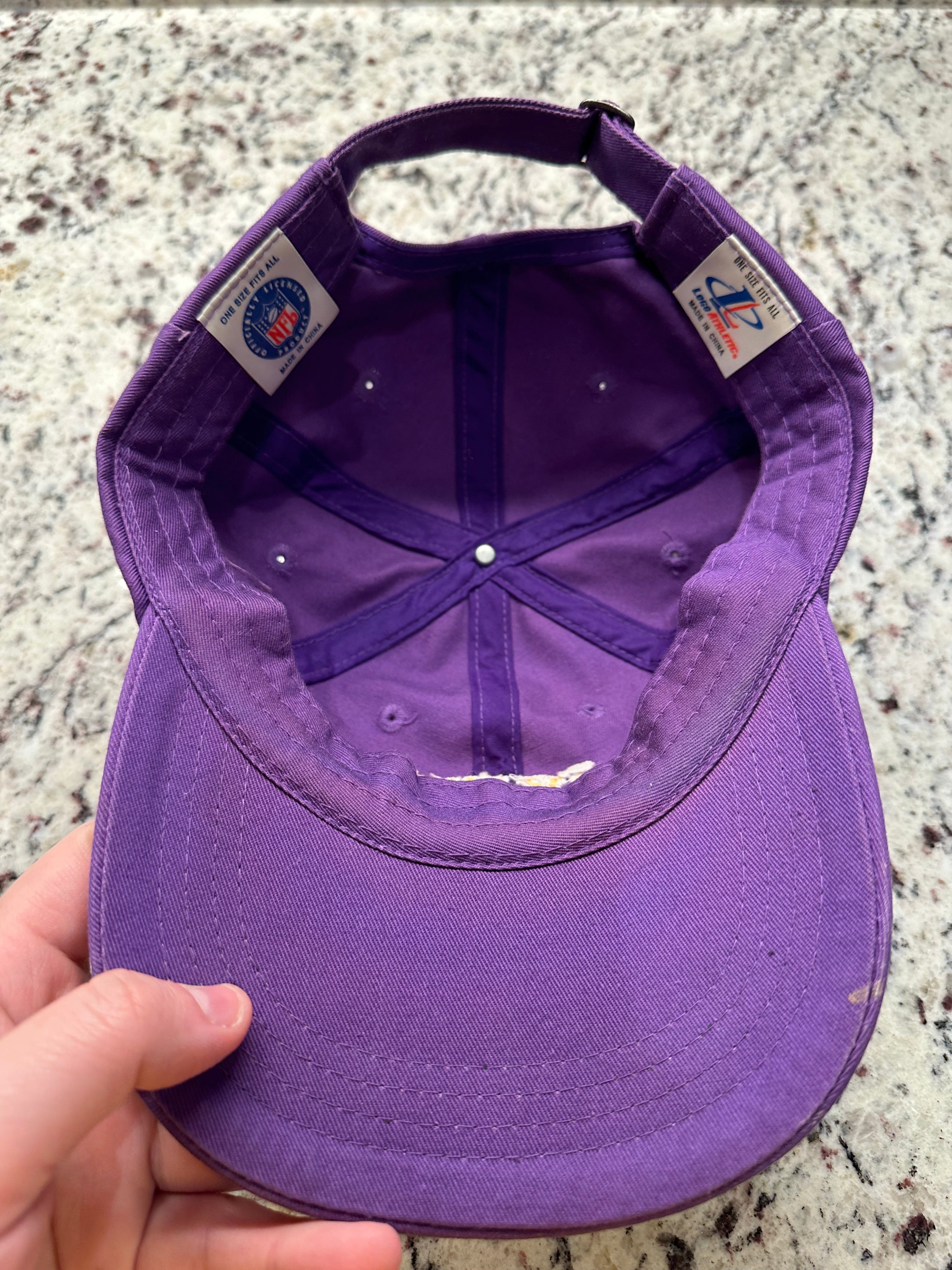90s Minnesota Vikings Logo Athletic Strapback