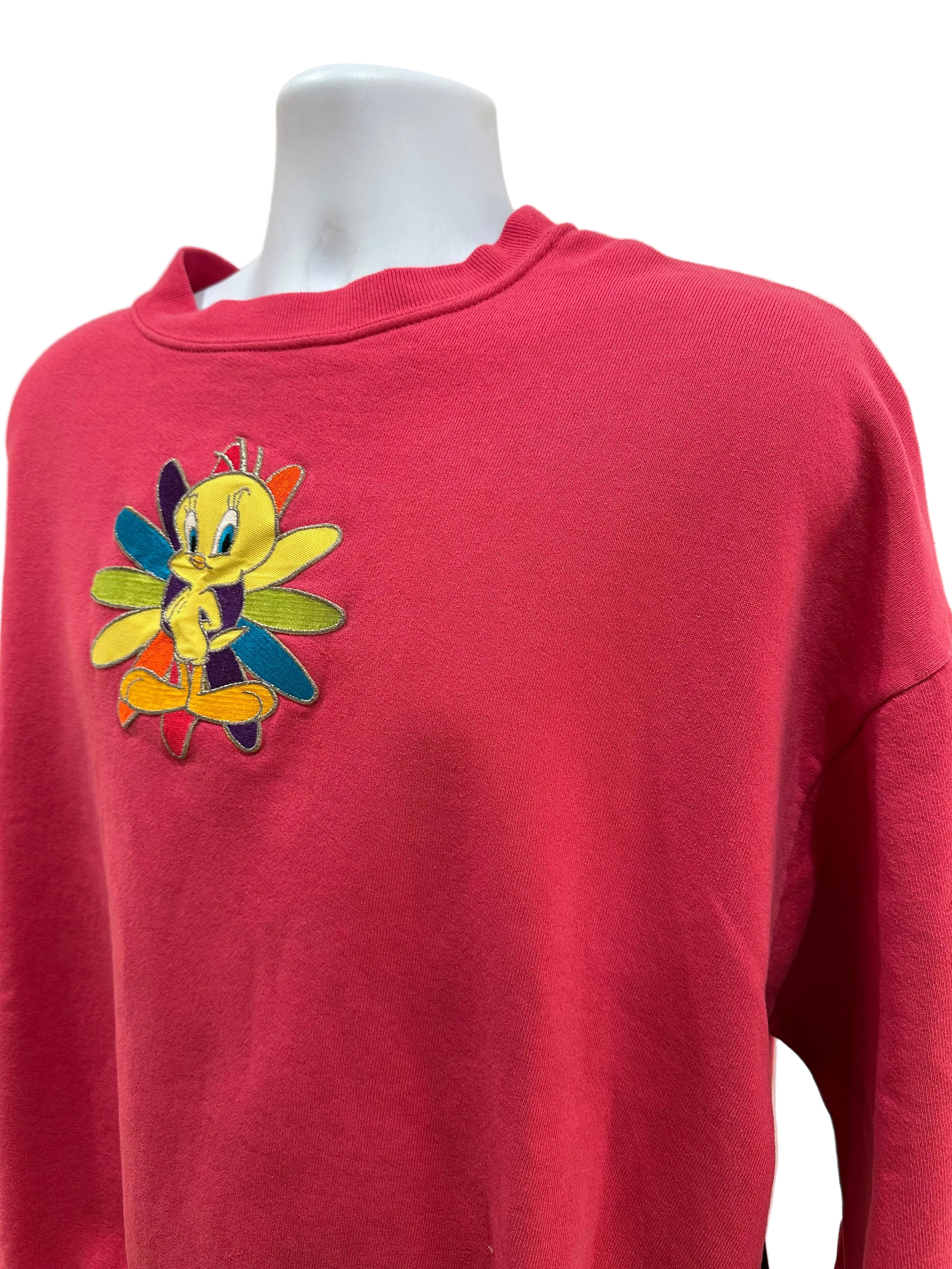 (Women's XL) 1997 Tweety Bird Looney Tunes Crewneck