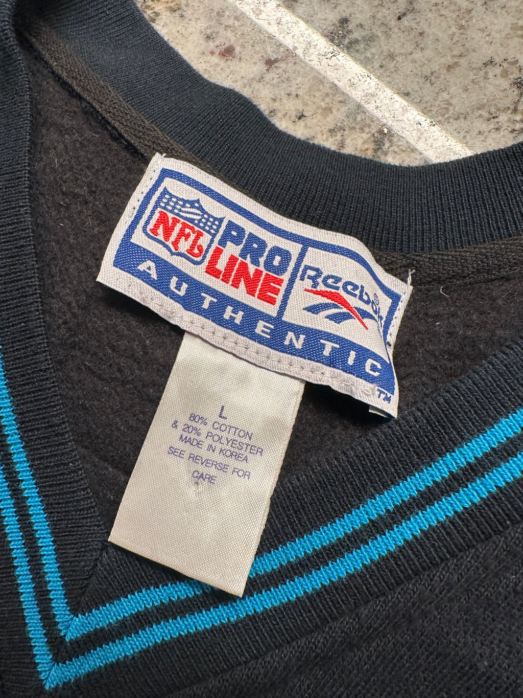 (Mens Large) 90s Reebok Pro Line Carolina Panthers Vest