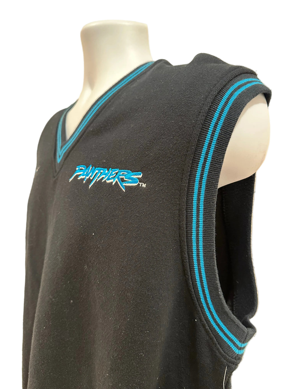 (Mens Large) 90s Reebok Pro Line Carolina Panthers Vest