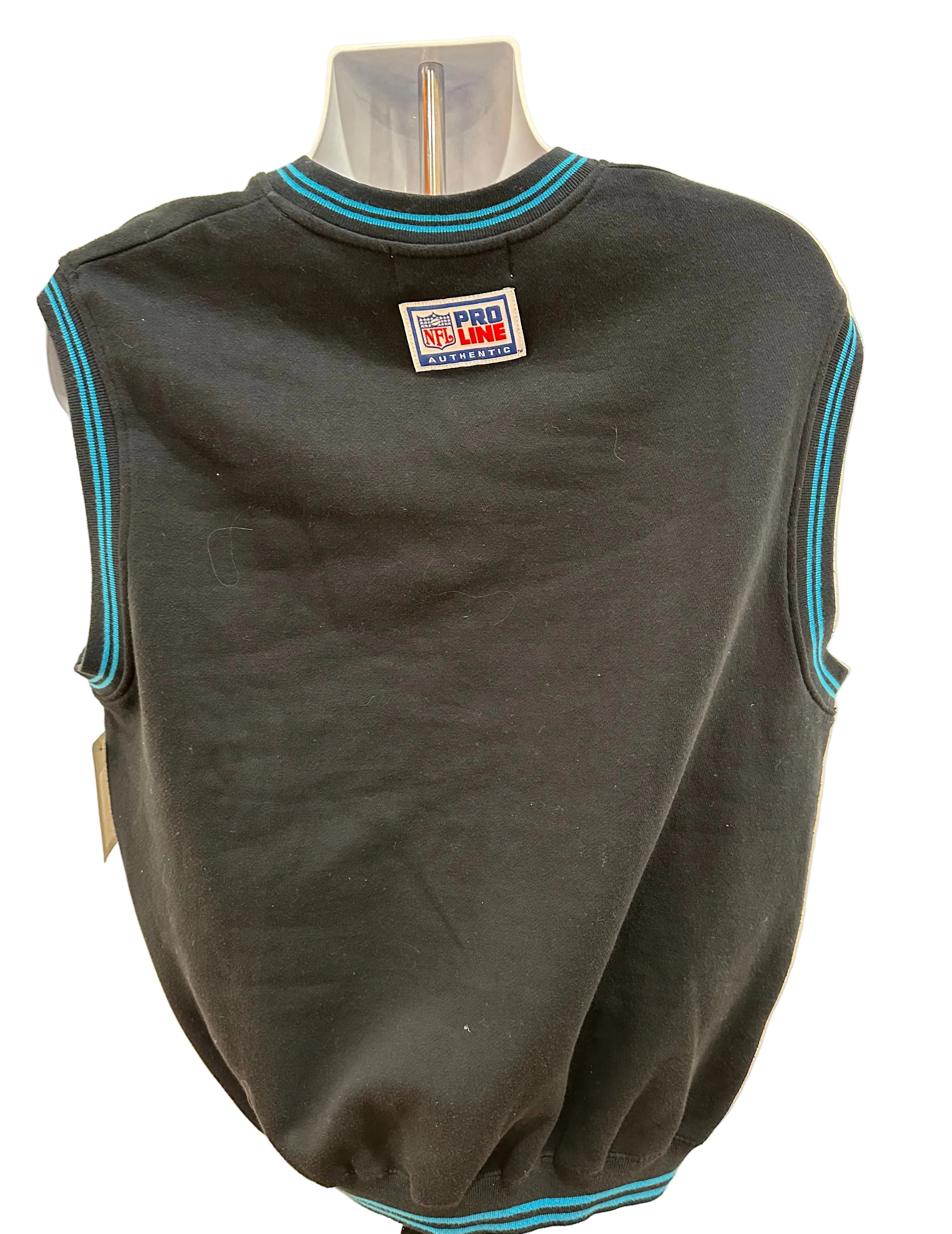 (Mens Large) 90s Reebok Pro Line Carolina Panthers Vest