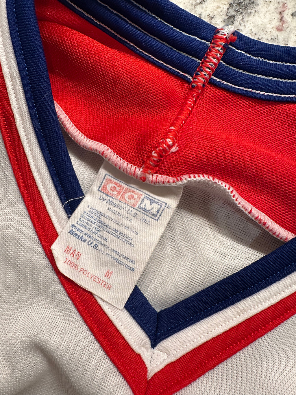 (Mens Medium) 80s CCM Team USA Hockey Jersey