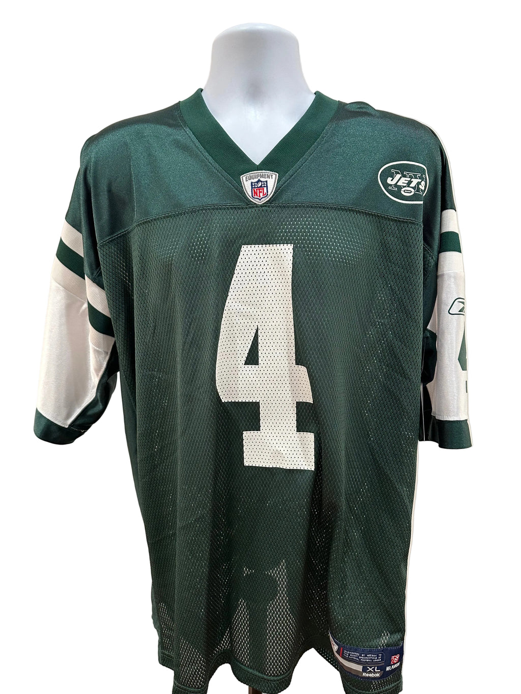 (Mens XL) Y2K Reebok New York Jets #4 Brett Favre Jersey