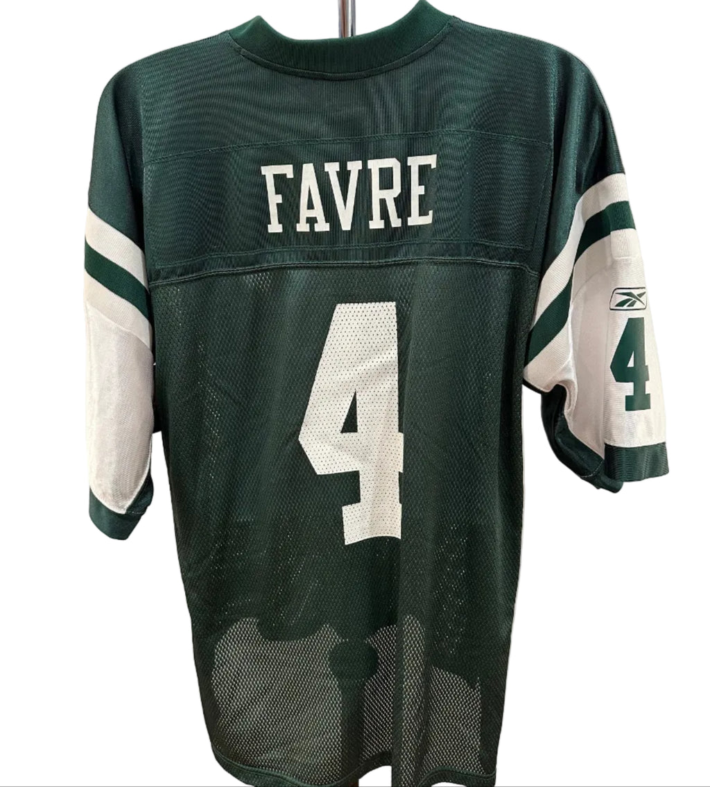 (Mens XL) Y2K Reebok New York Jets #4 Brett Favre Jersey