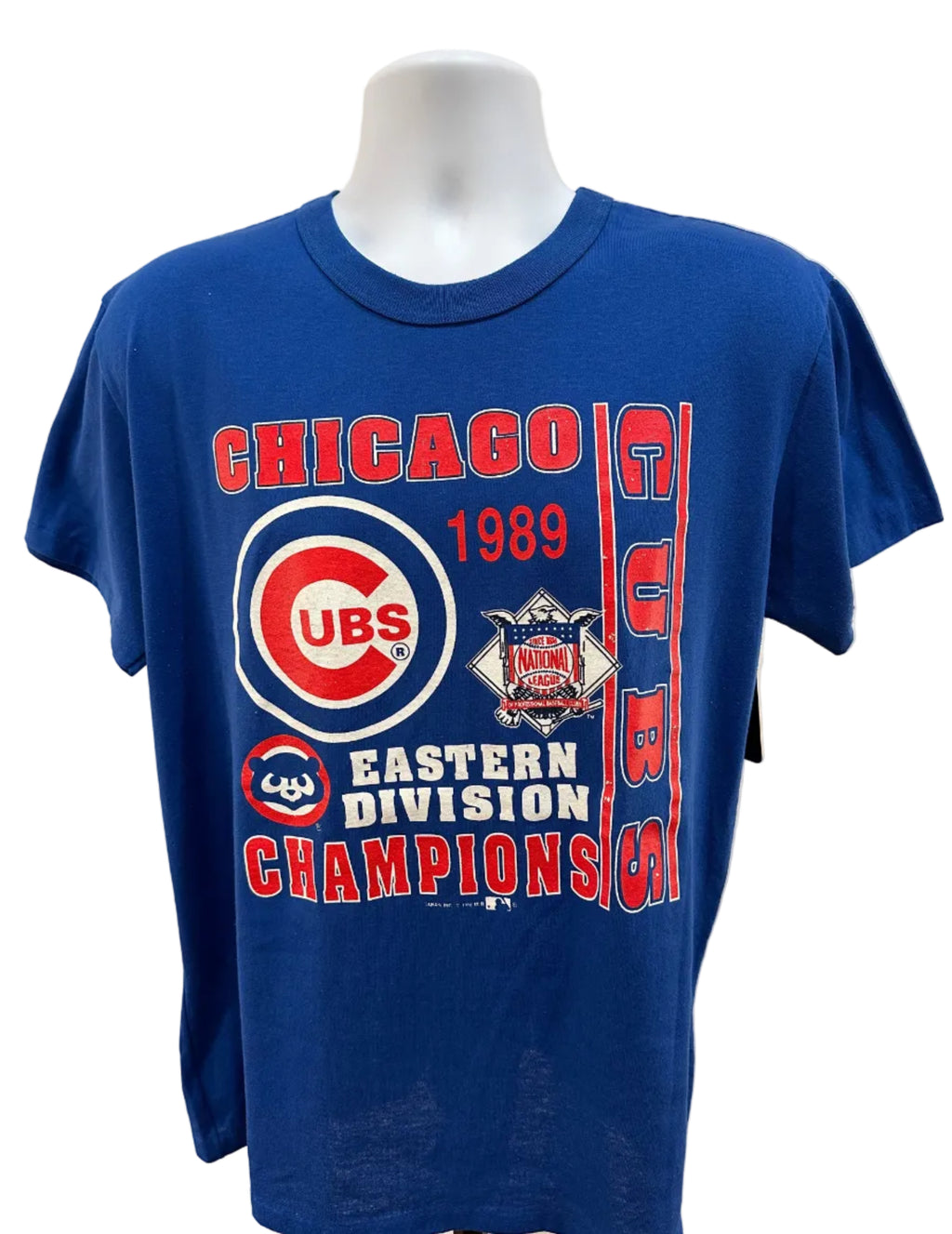 (Mens XL) 1989 Chicago Cubs Eastern Division Champions Short Sleeve