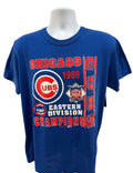 (Mens XL) 1989 Chicago Cubs Eastern Division Champions Short Sleeve