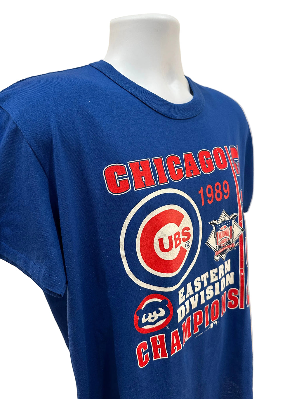 (Mens XL) 1989 Chicago Cubs Eastern Division Champions Short Sleeve
