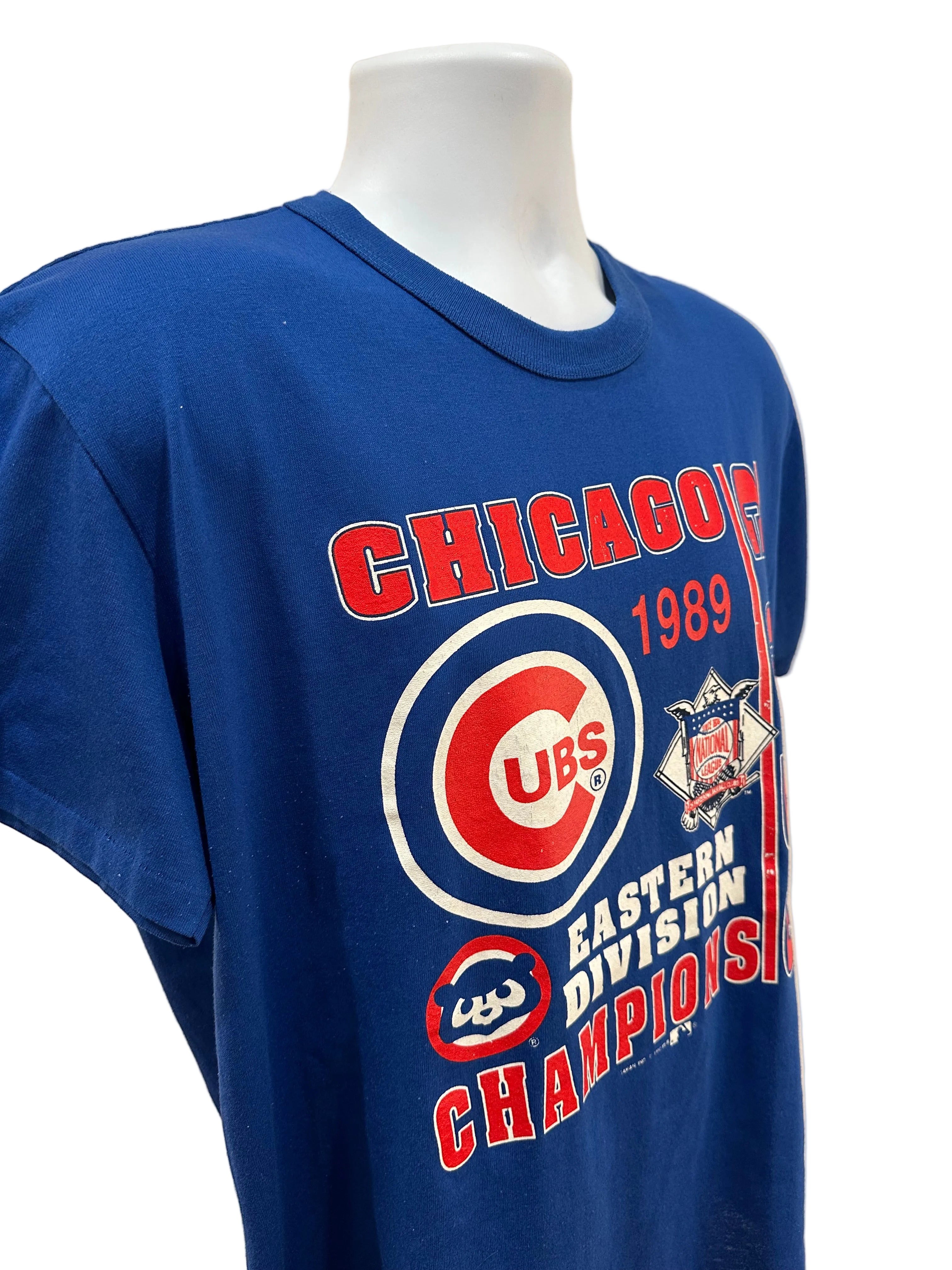 (Mens XL) 1989 Chicago Cubs Eastern Division Champions Short Sleeve