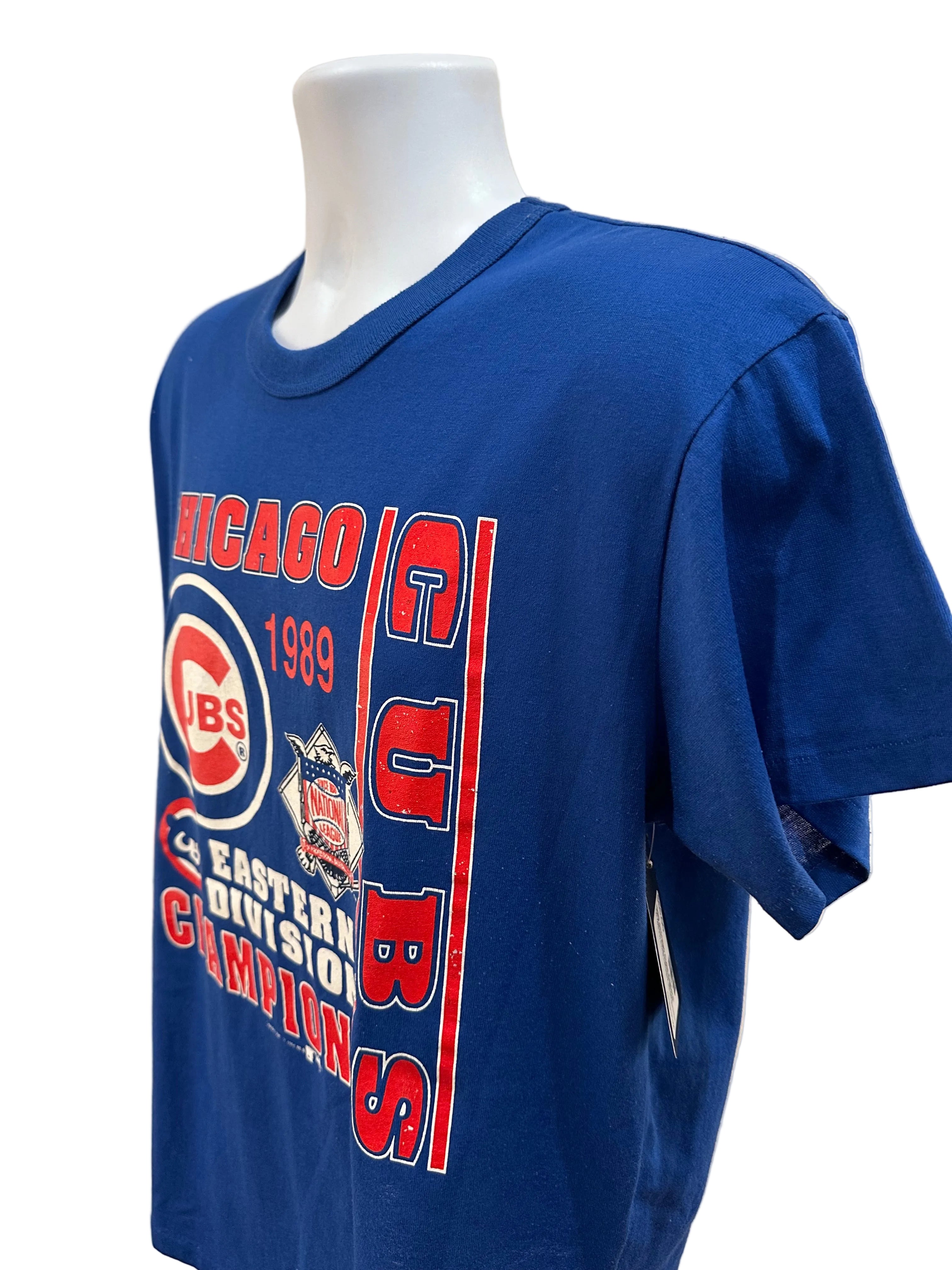 (Mens XL) 1989 Chicago Cubs Eastern Division Champions Short Sleeve