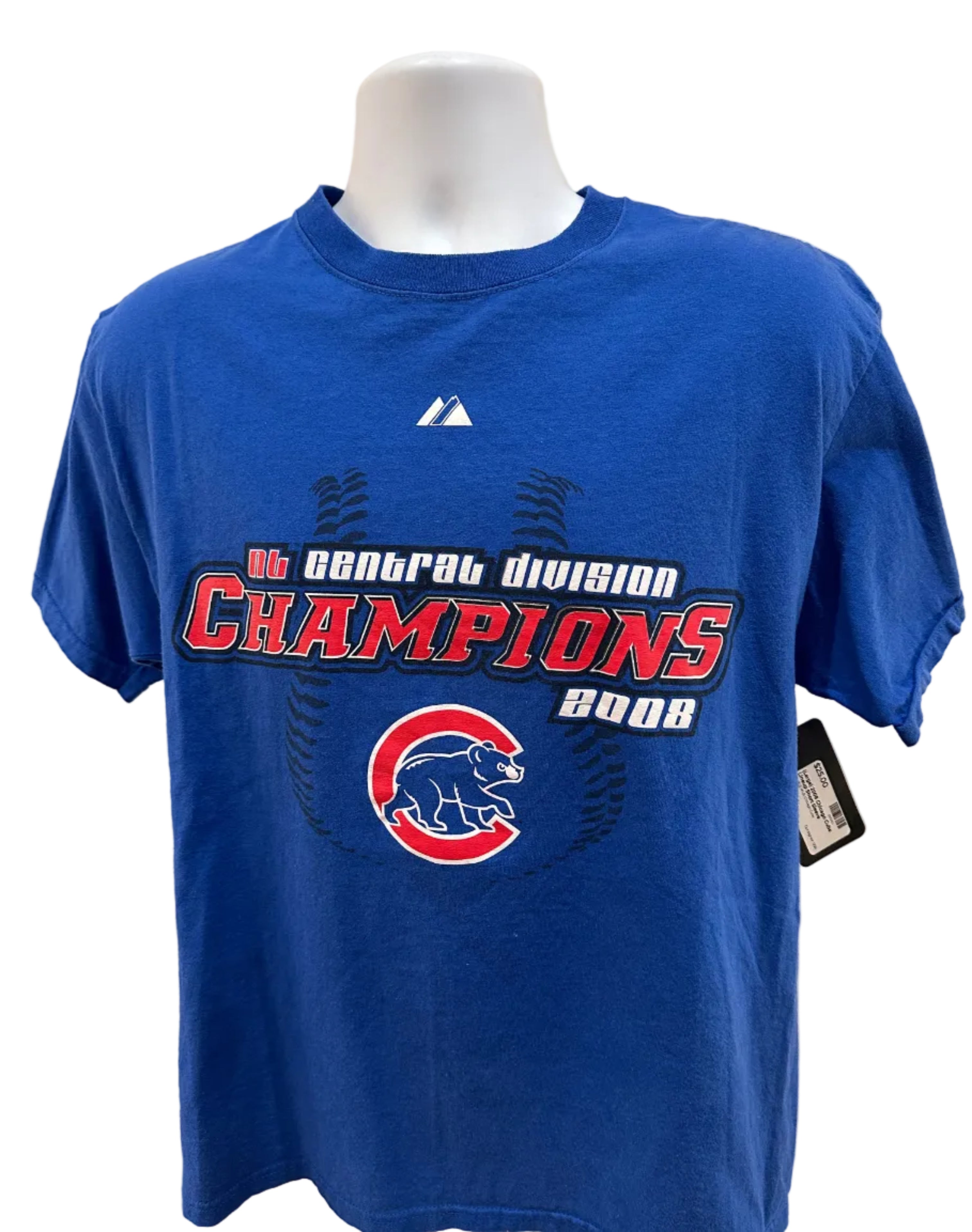 (Mens Large) 2008 Chicago Cubs Lineup Short Sleeve