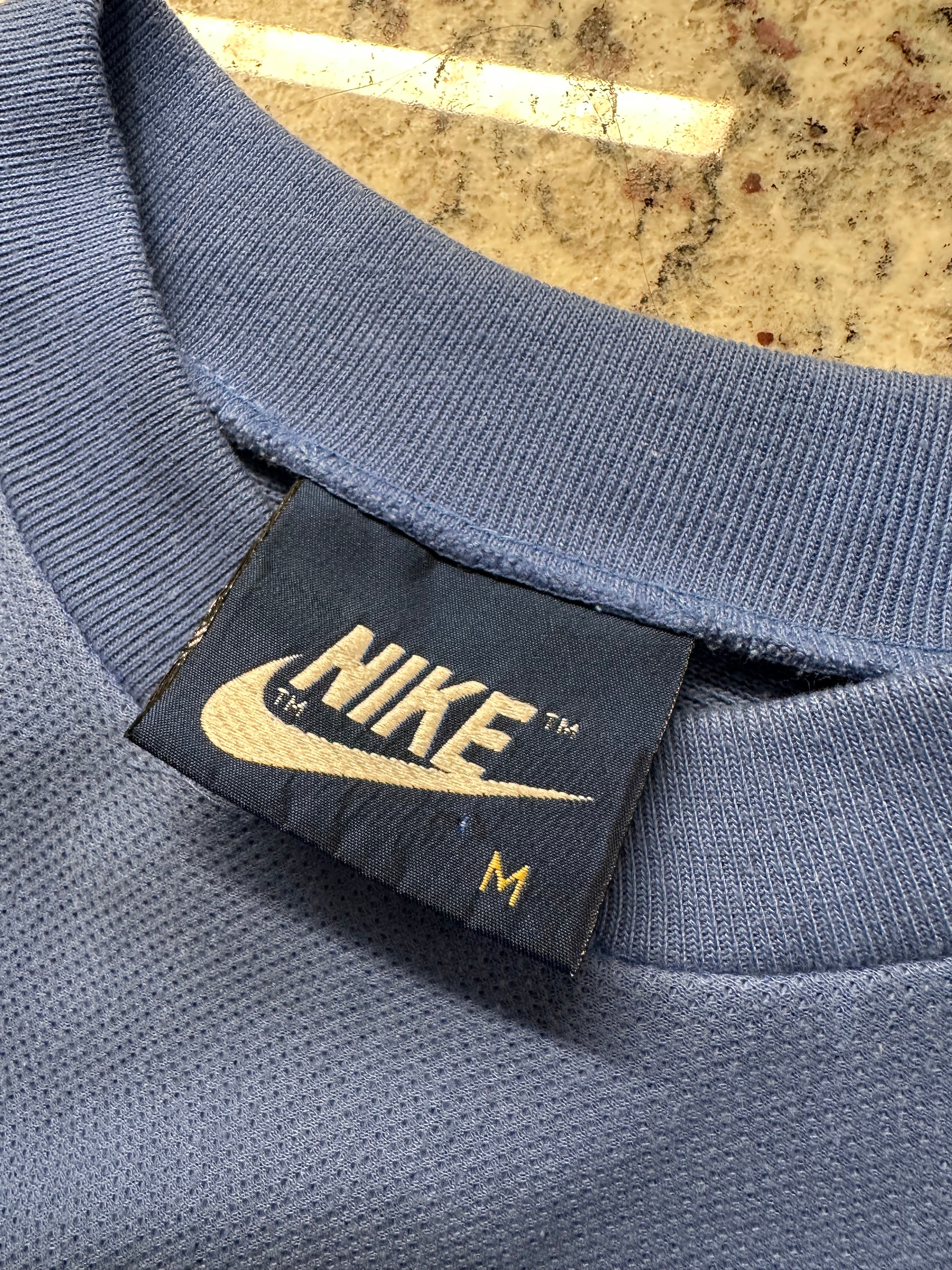 (Mens Medium) 80s Nike Blue Pullover