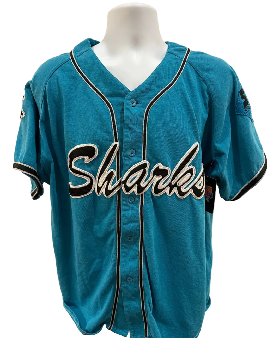 (Mens Large) Starter San Jose Sharks NHL Baseball Jersey