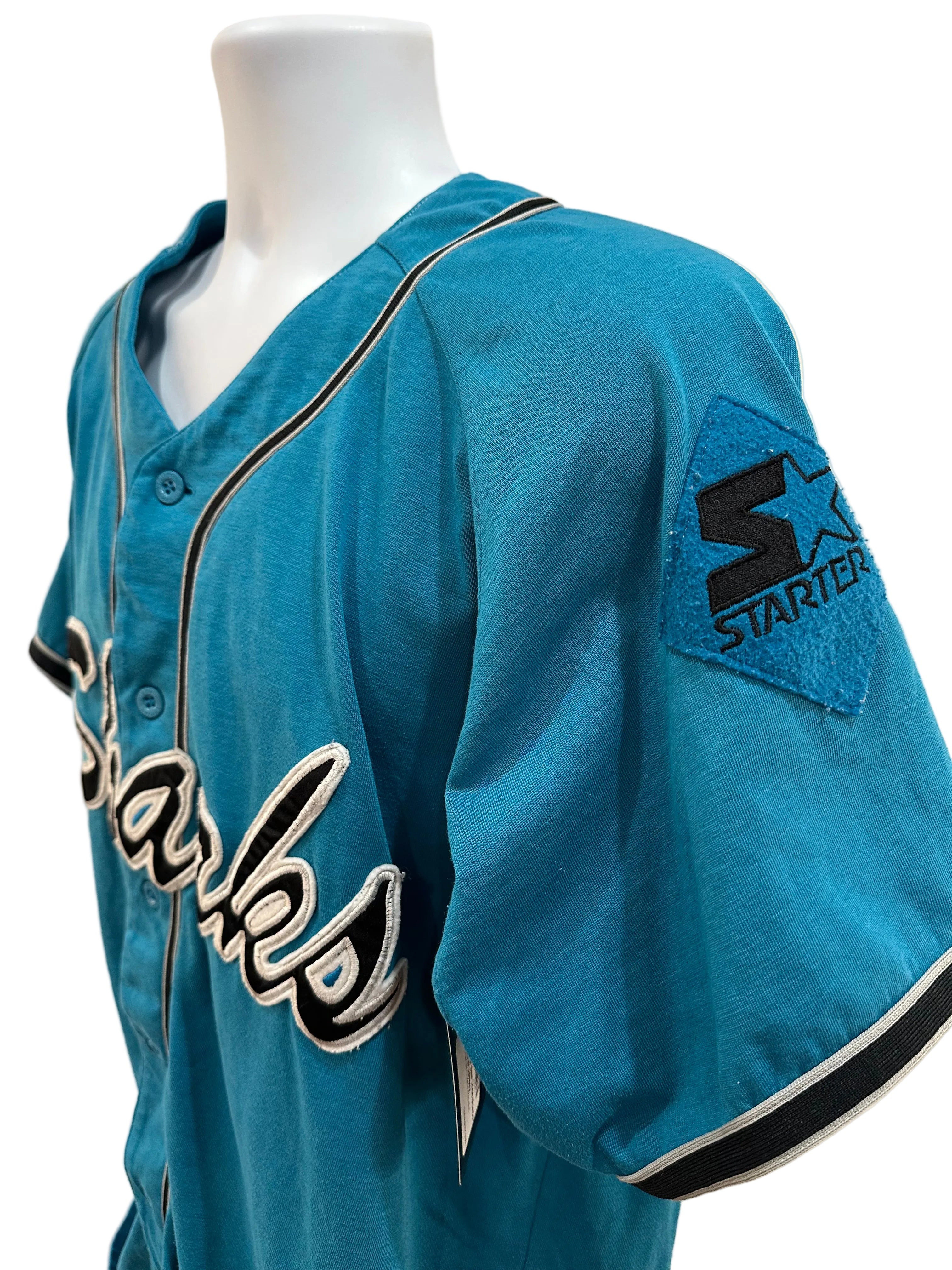 (Mens Large) Starter San Jose Sharks NHL Baseball Jersey