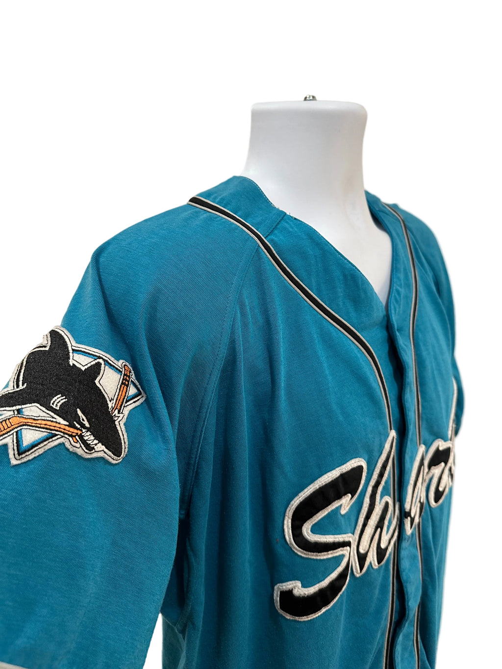 (Mens Large) Starter San Jose Sharks NHL Baseball Jersey