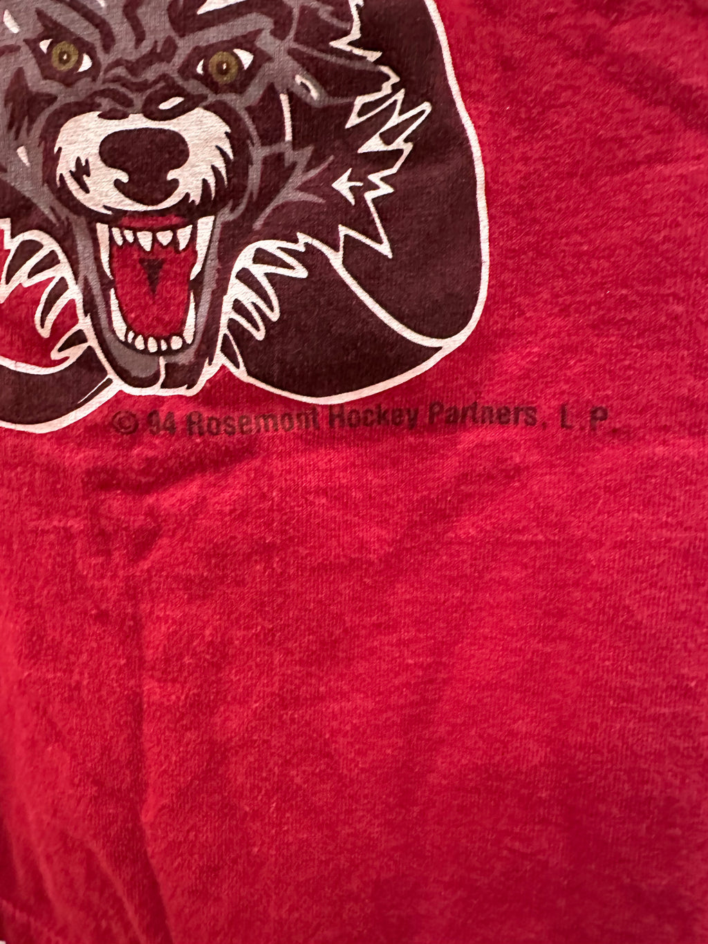 (Mens Large) 1994 Chicago Wolves Thermal Long Sleeve