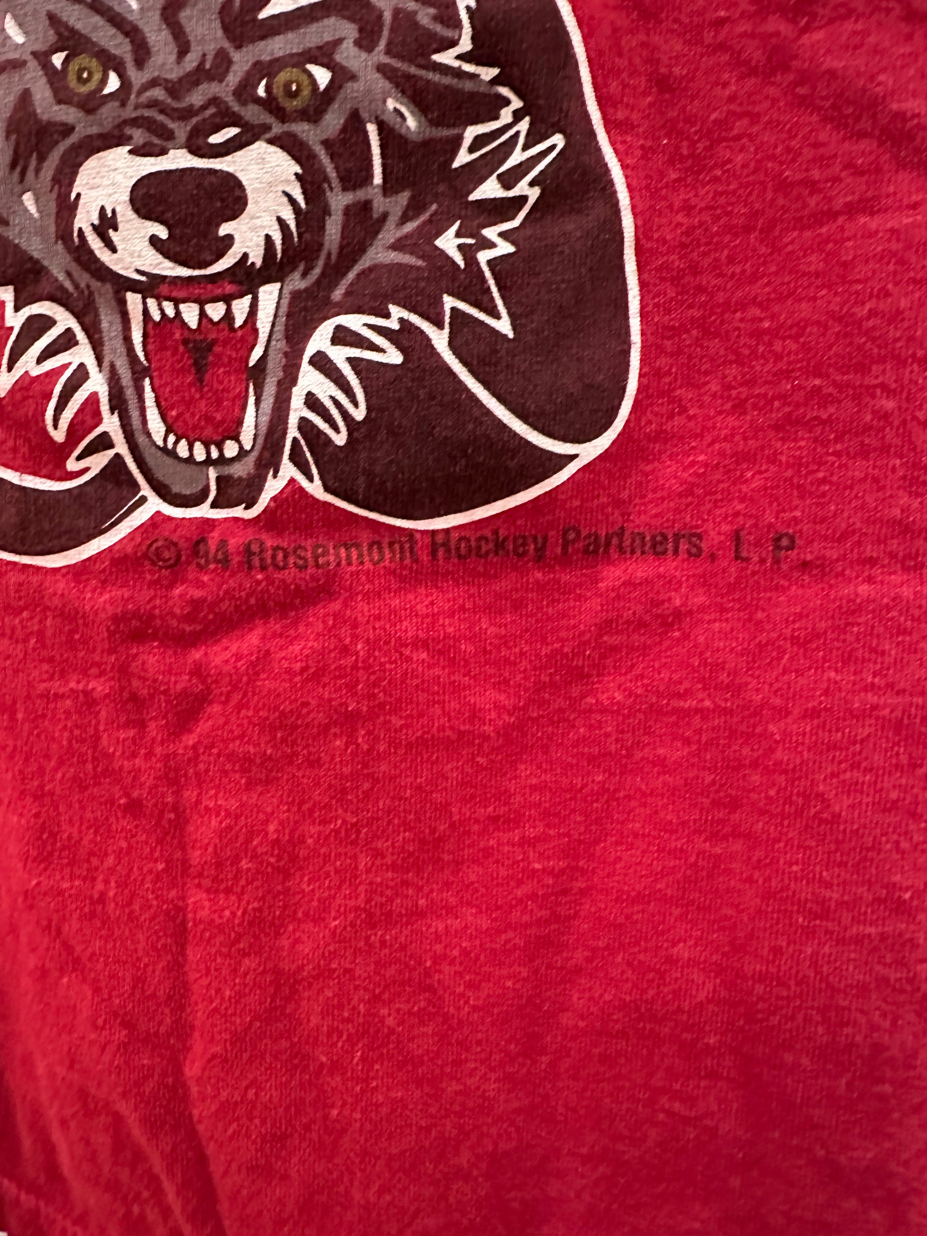 (Mens Large) 1994 Chicago Wolves Thermal Long Sleeve