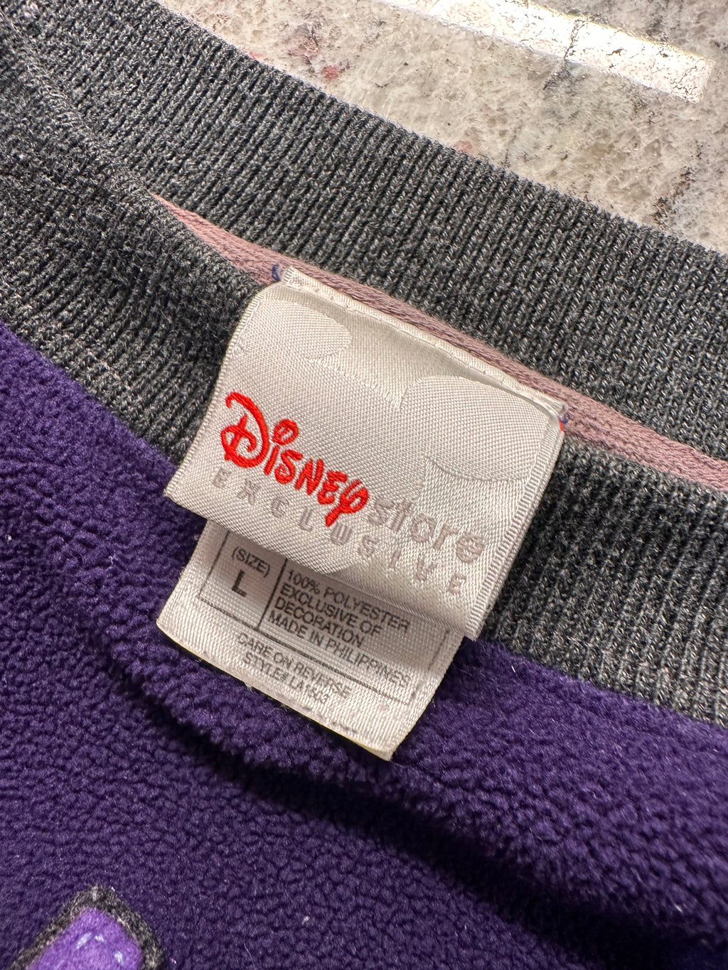 (Mens Large) Vintage 90s Disney Eeyore Fleece Crewneck