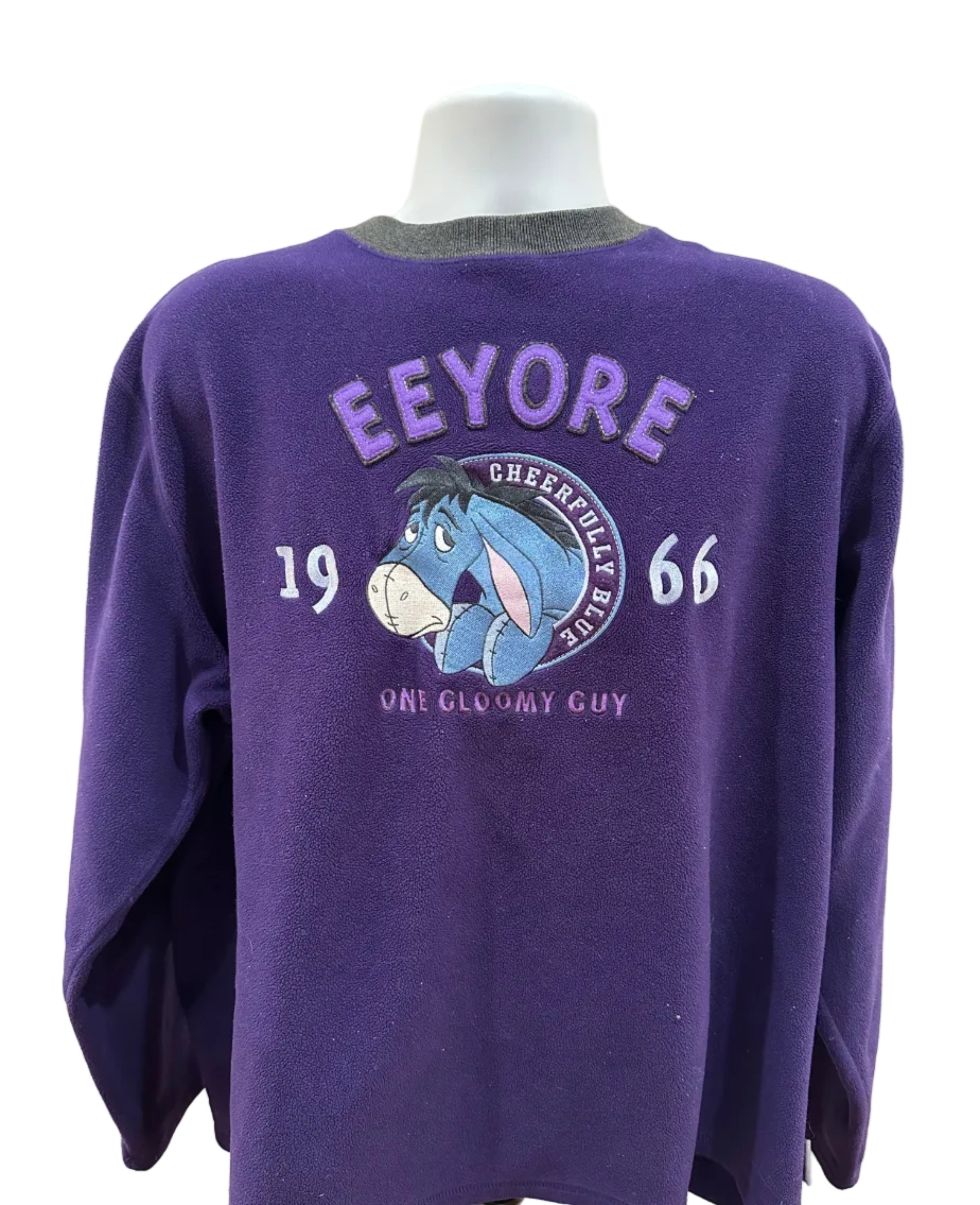 (Mens Large) Vintage 90s Disney Eeyore Fleece Crewneck