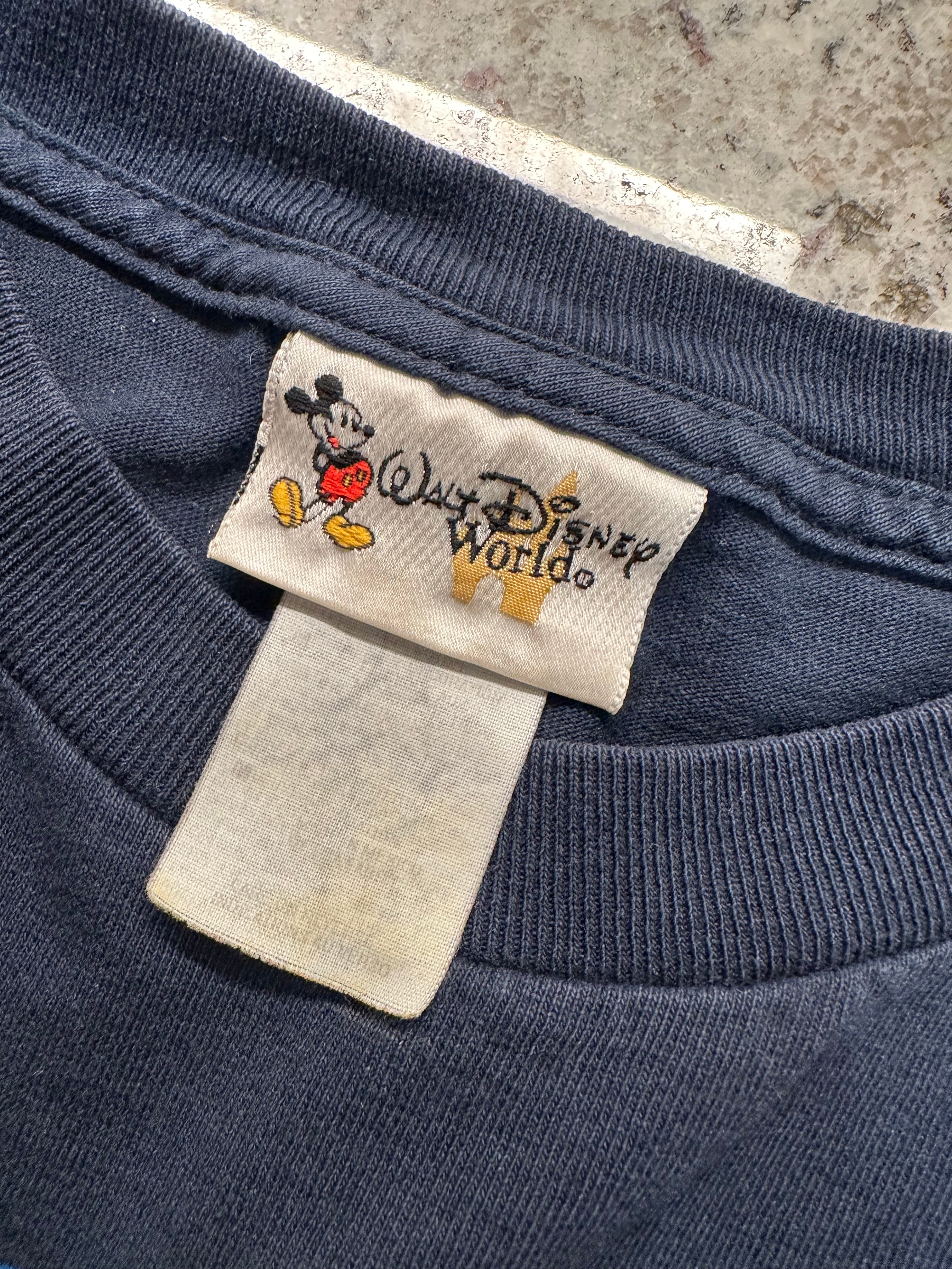 (Mens Medium) 90s Mickey Mouse Motorcycle Short Sleeve