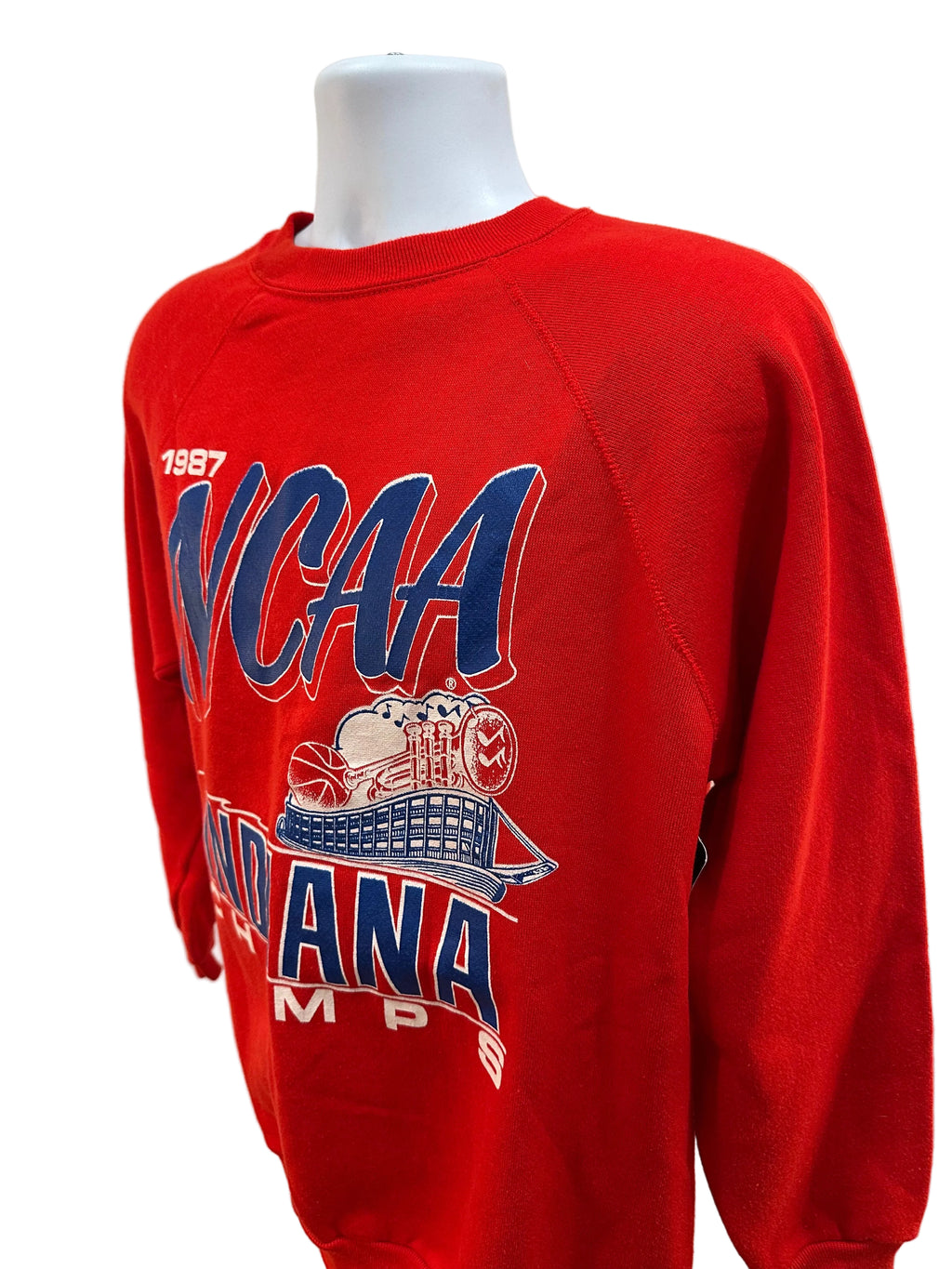(Mens Large) 1987 NCAA Indiana Basketball Champs Crewneck