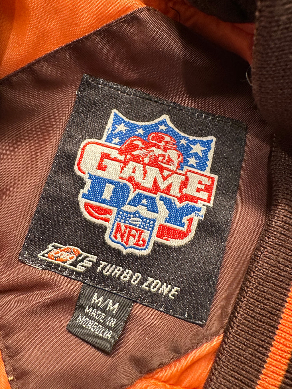 (Mens Medium) 90s Cleveland Browns Bomber Jacket
