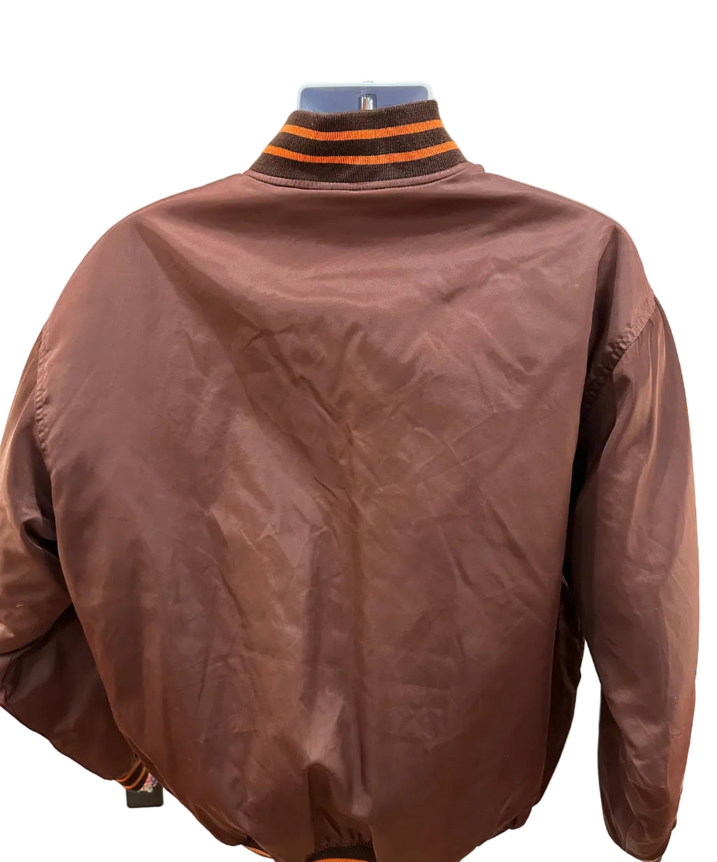 (Mens Medium) 90s Cleveland Browns Bomber Jacket
