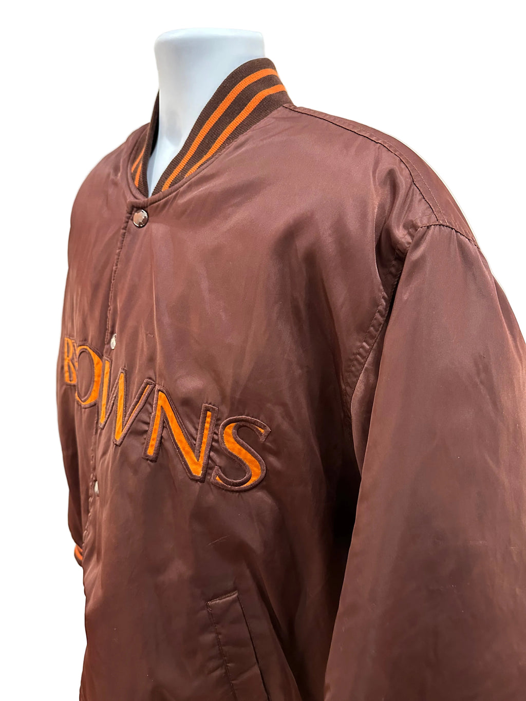 (Mens Medium) 90s Cleveland Browns Bomber Jacket