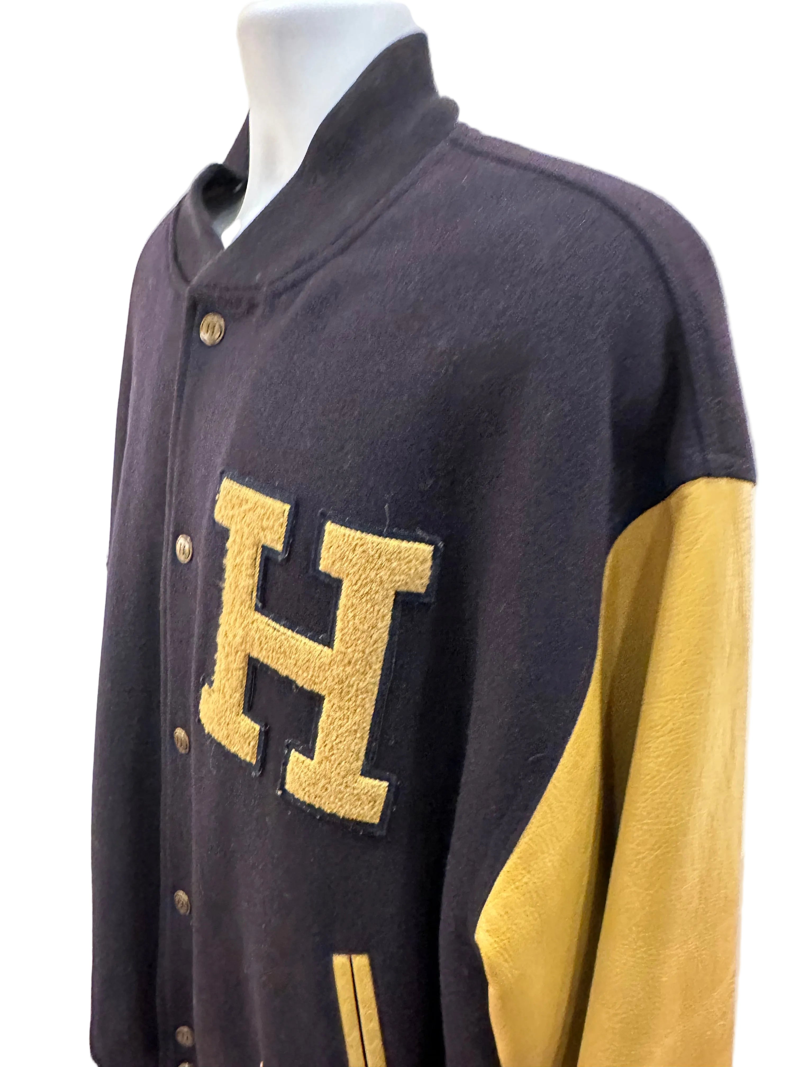 (Mens 2X) 90s Tommy Hilfiger Varsity Jacket