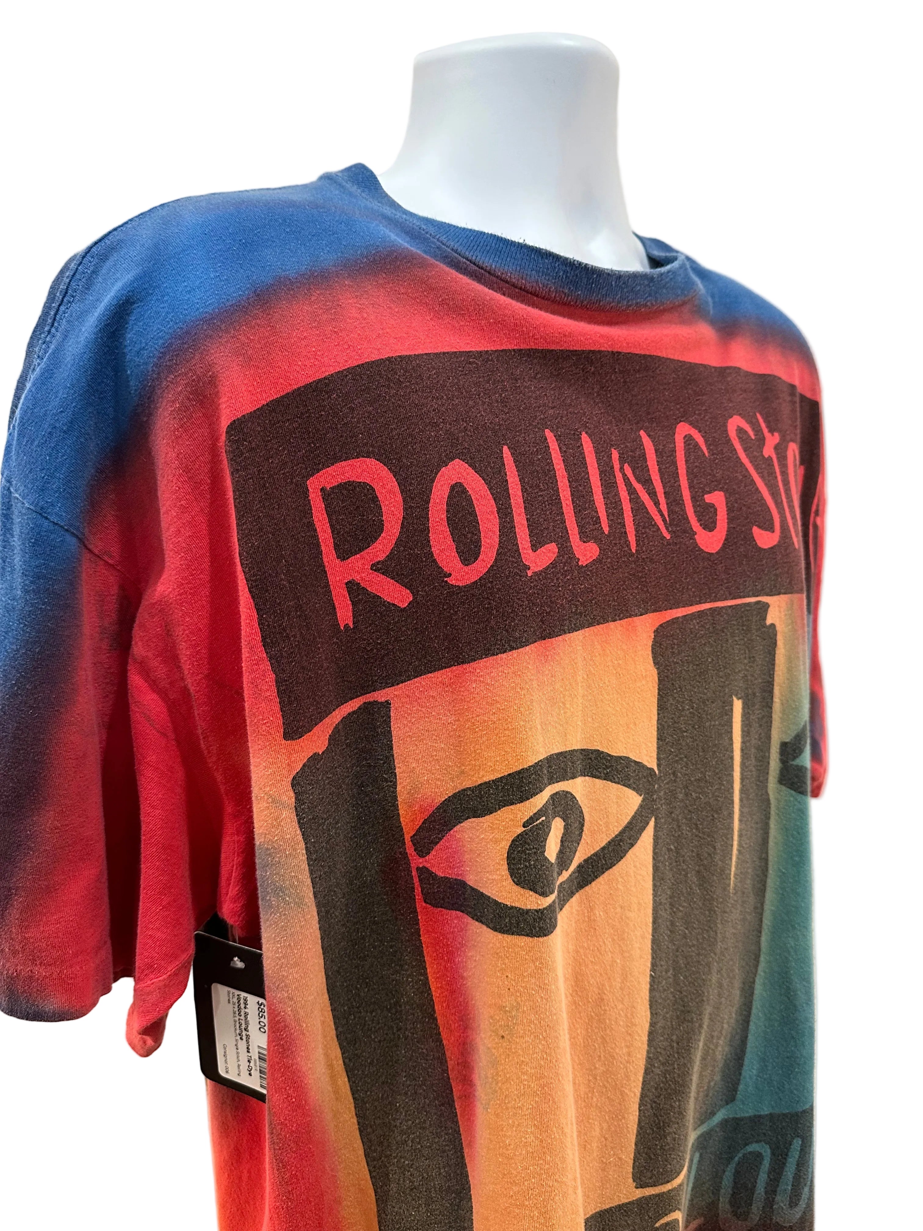 (Mens 2X) 1994 Rolling Stones Tie-Dye Voodoo Lounge