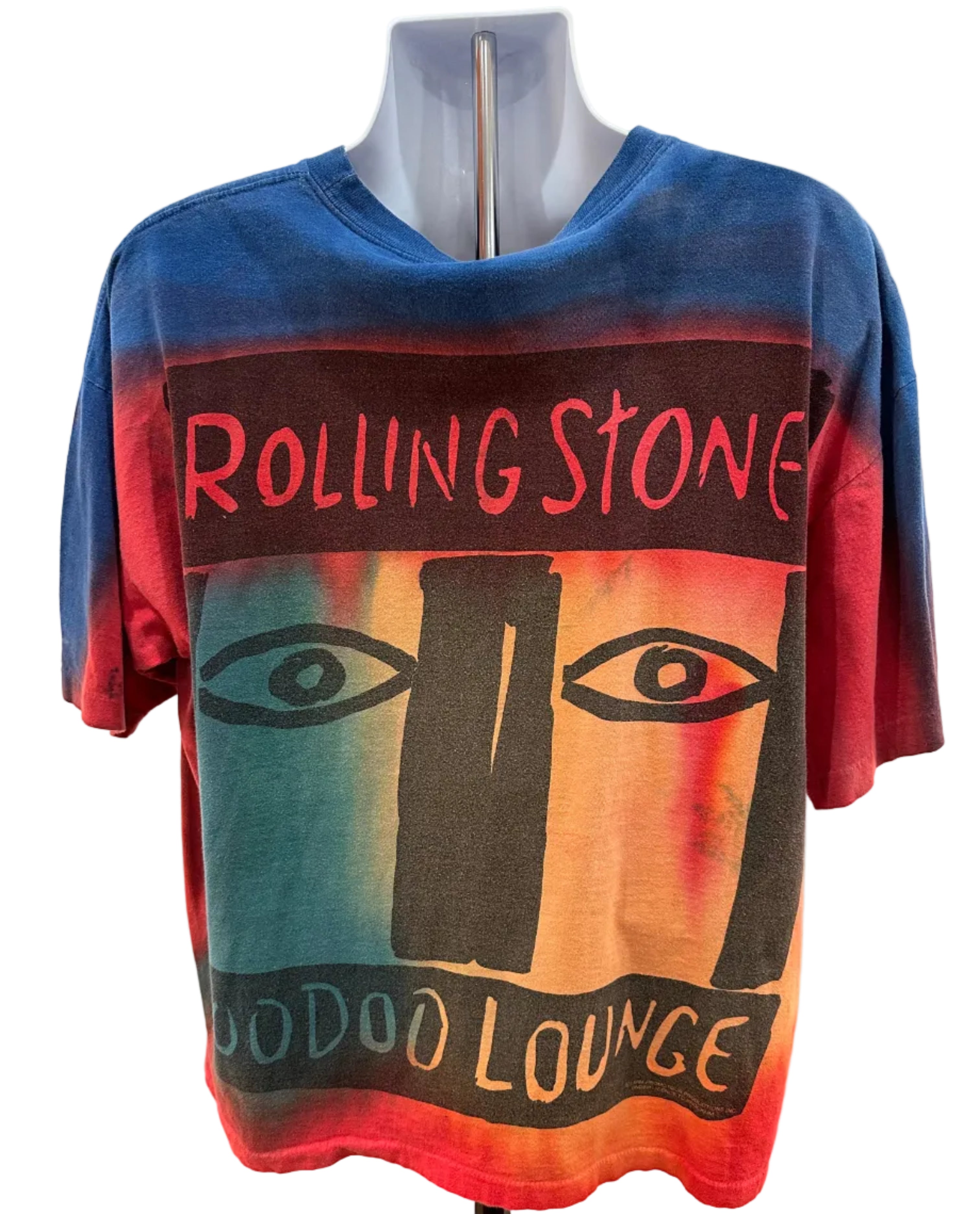 (Mens 2X) 1994 Rolling Stones Tie-Dye Voodoo Lounge