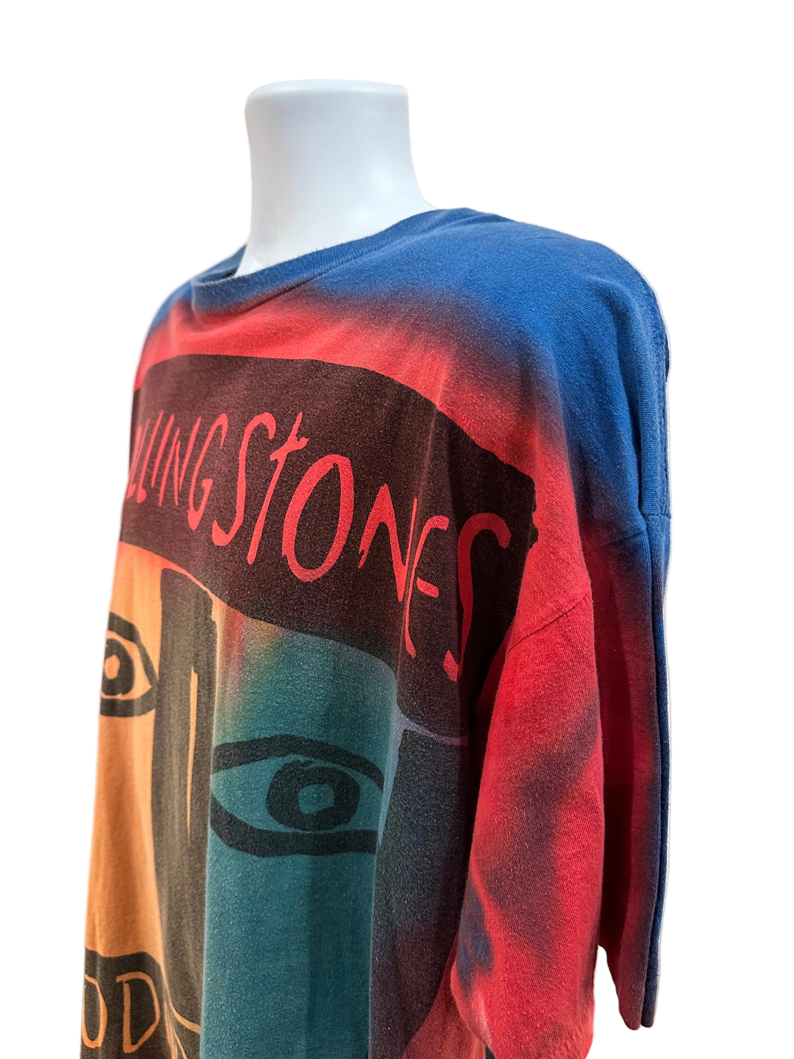 (Mens 2X) 1994 Rolling Stones Tie-Dye Voodoo Lounge