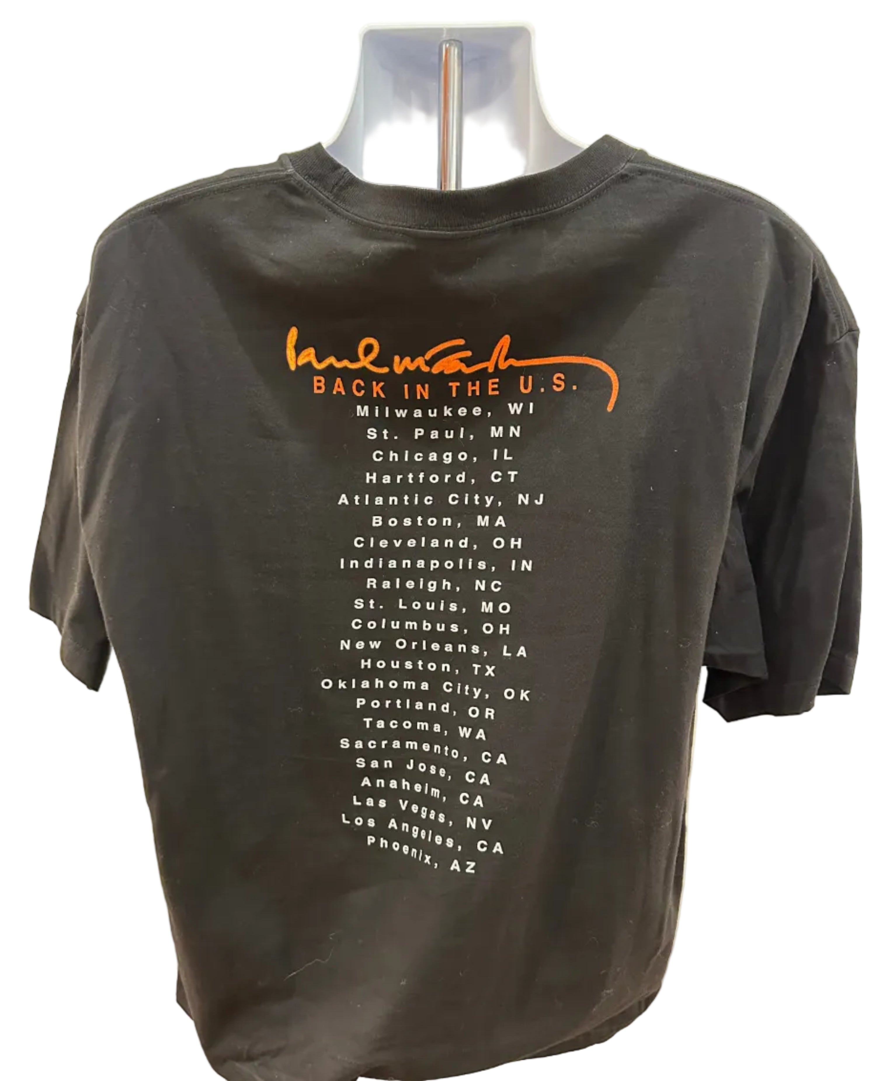 (Mens XL) 2000s Paul McCartney "Back in the US" Tour Short Sleeve