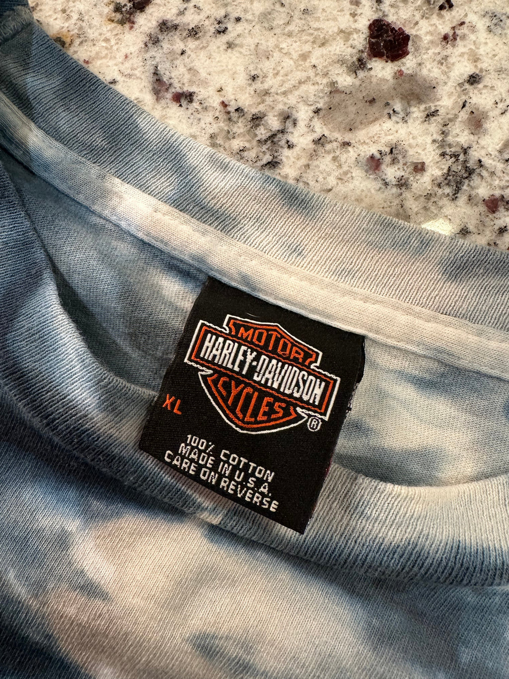 (Mens XL) 2001 Harley Davidson Tie-Dye Eagle Short Sleeve