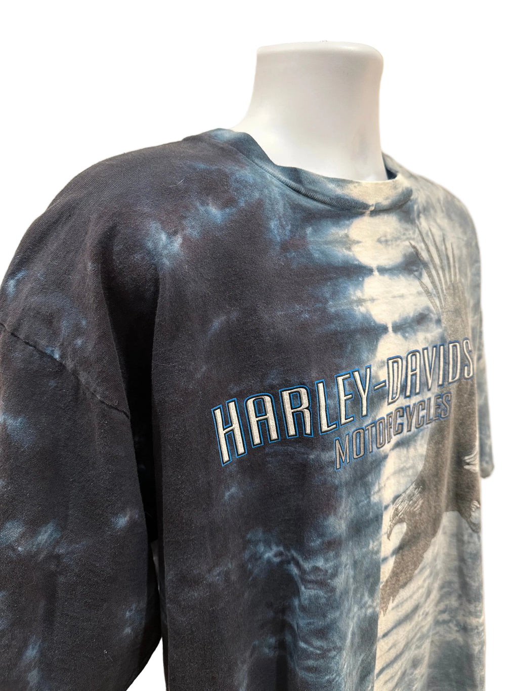 (Mens XL) 2001 Harley Davidson Tie-Dye Eagle Short Sleeve