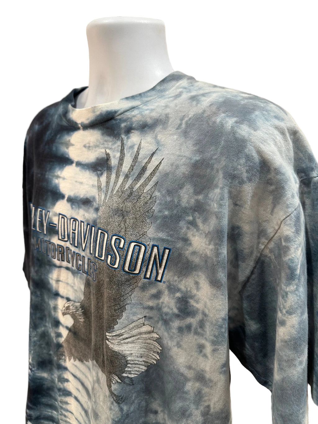 (Mens XL) 2001 Harley Davidson Tie-Dye Eagle Short Sleeve