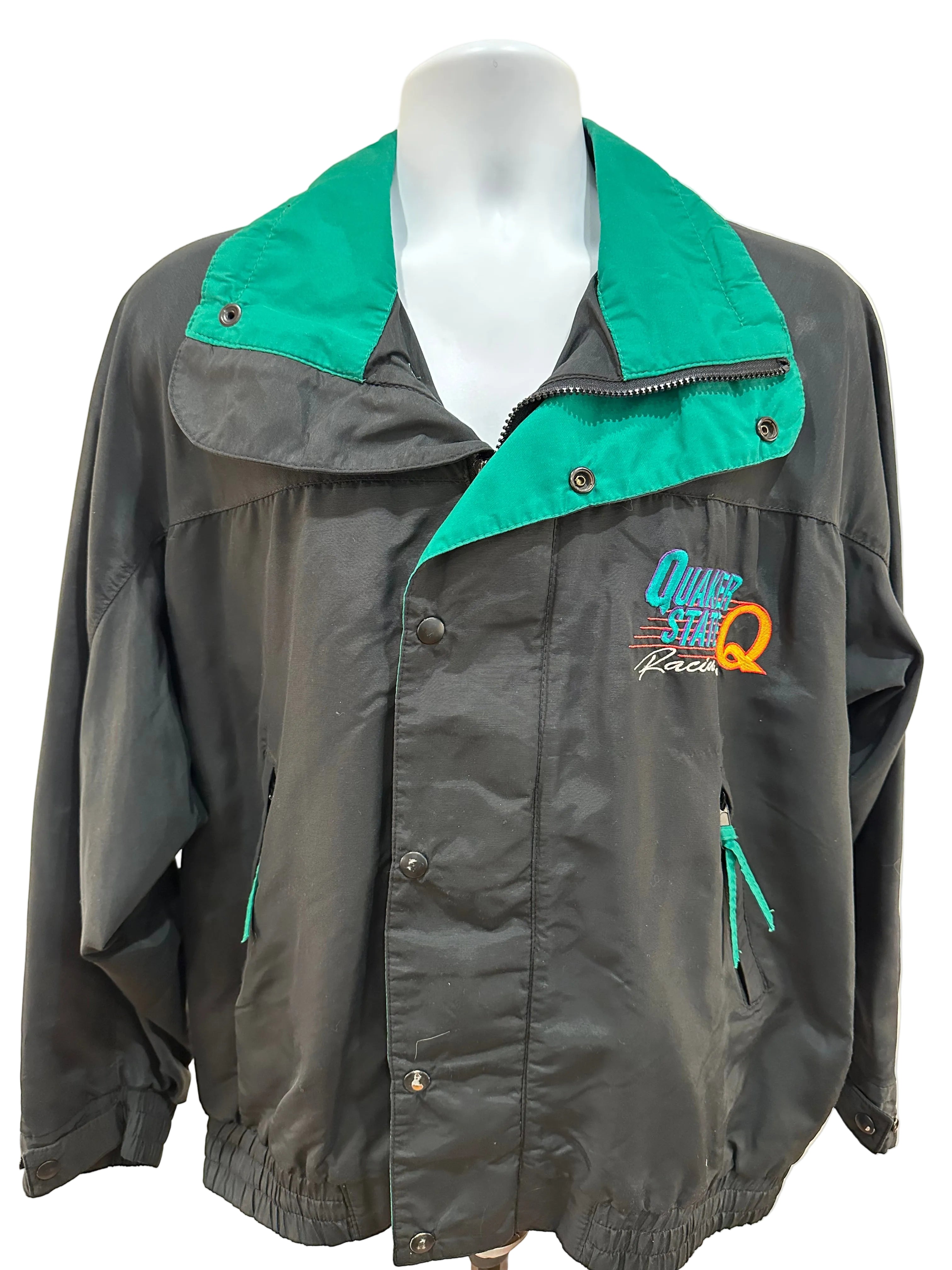 (Mens Large) 90s Quaker State Racing Jacket