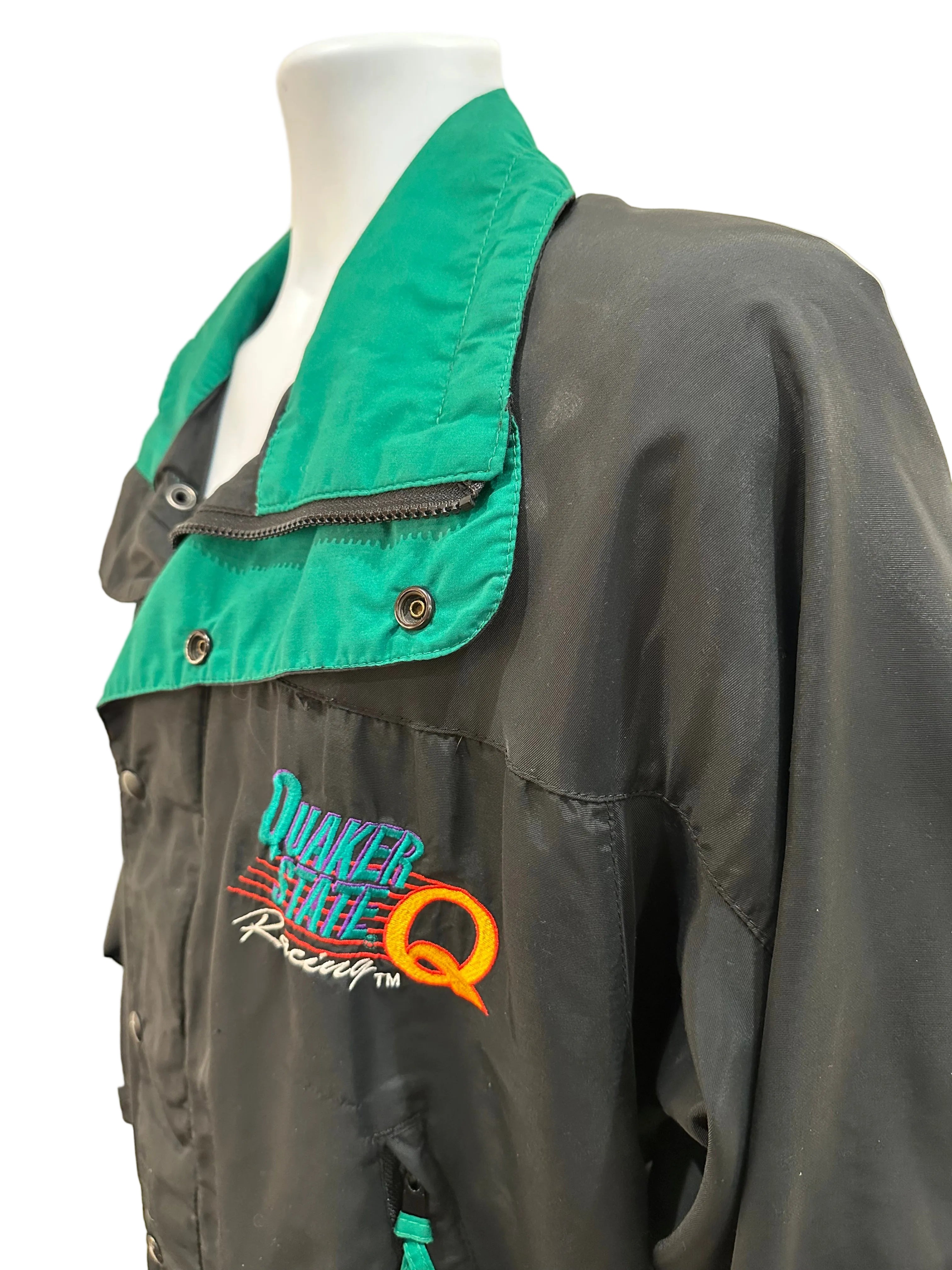 (Mens Large) 90s Quaker State Racing Jacket