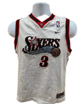 (Kids Large) Y2K Nike Allen Iverson 76ers #3 Jersey