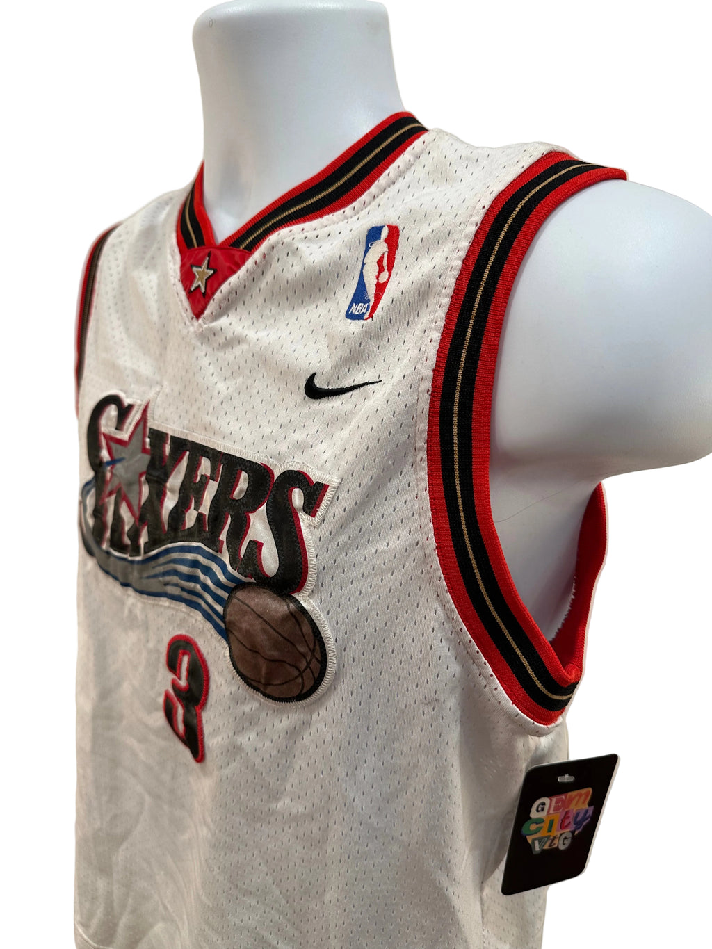 (Kids Large) Y2K Nike Allen Iverson 76ers #3 Jersey
