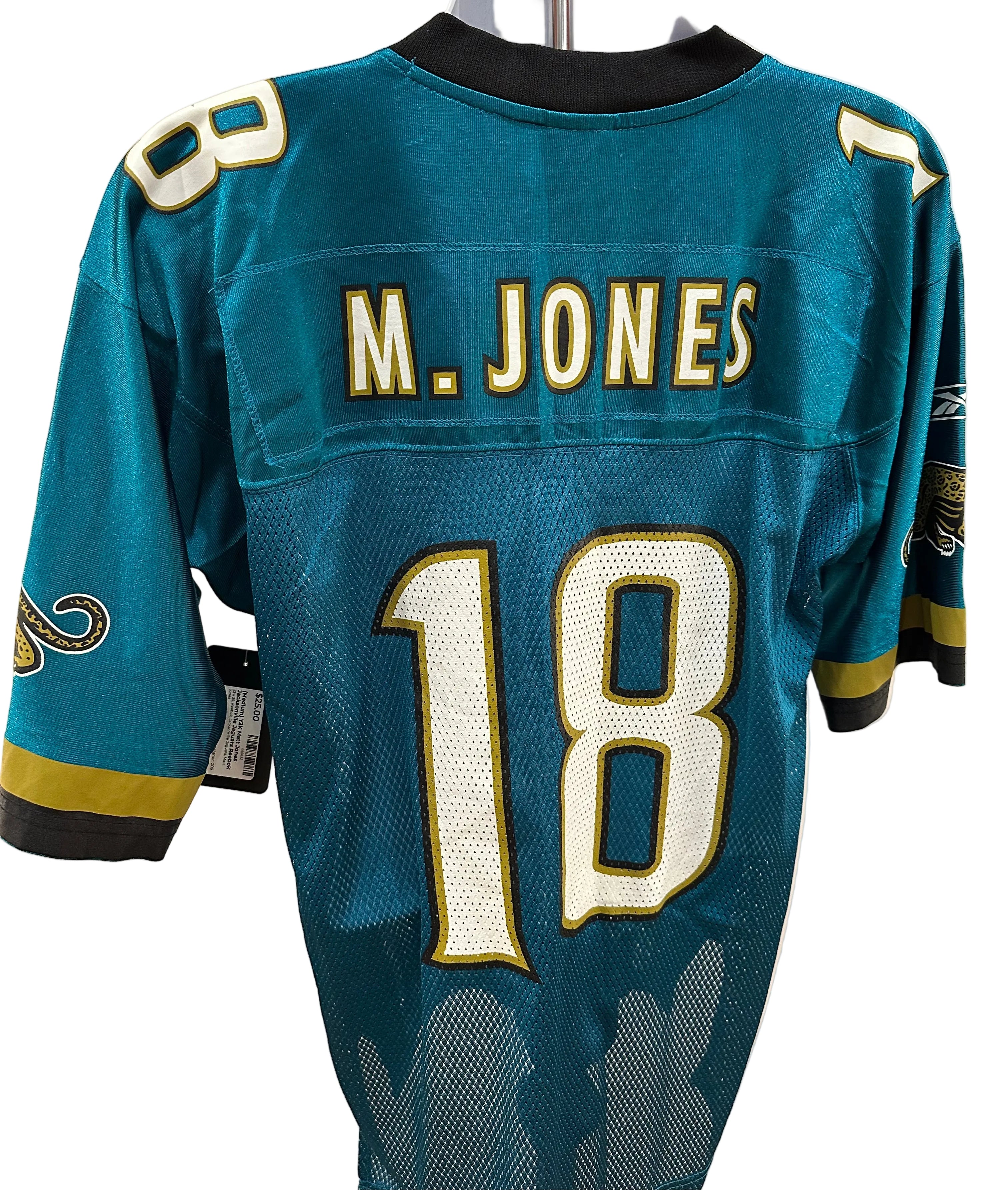 (Mens Medium) Y2K Matt Jones Jacksonville Jaguars Reebok Jersey