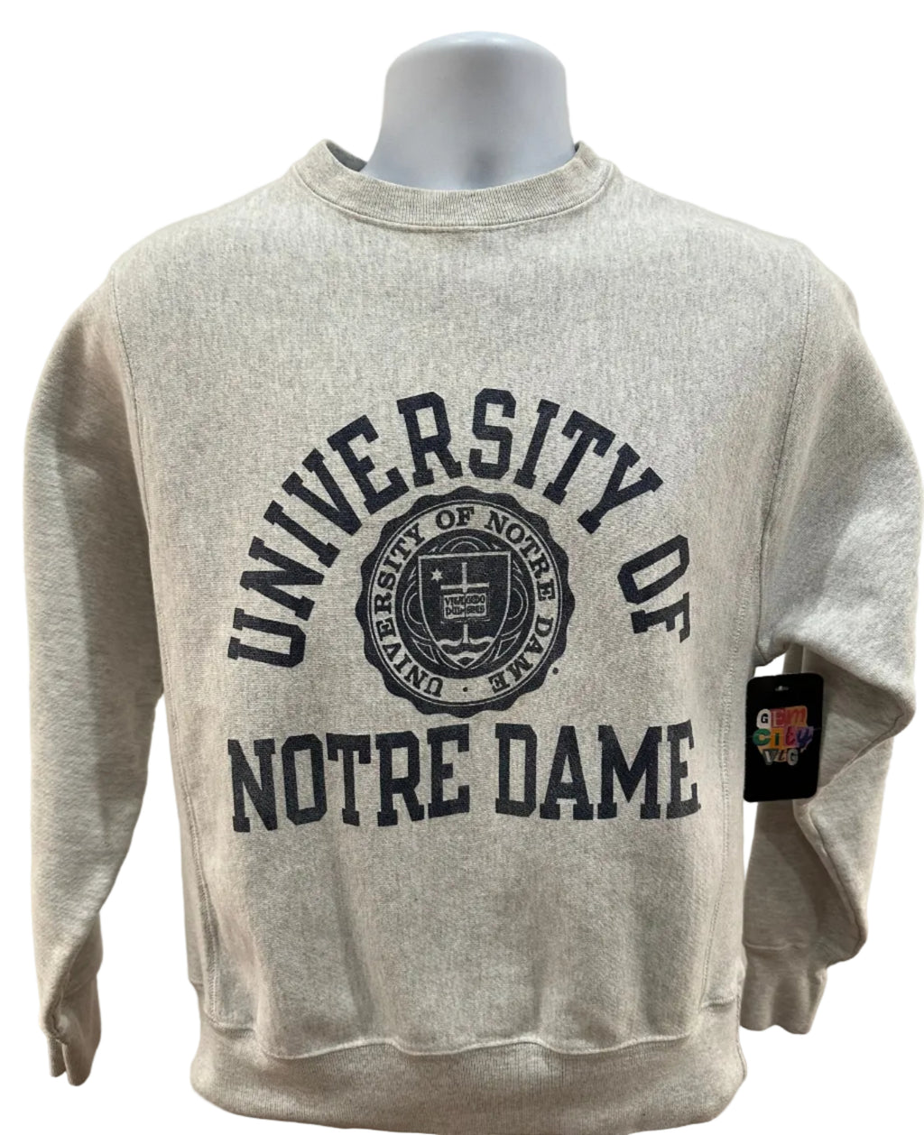(Mens Small) 90s Notre Dame Champion Reverse Weave