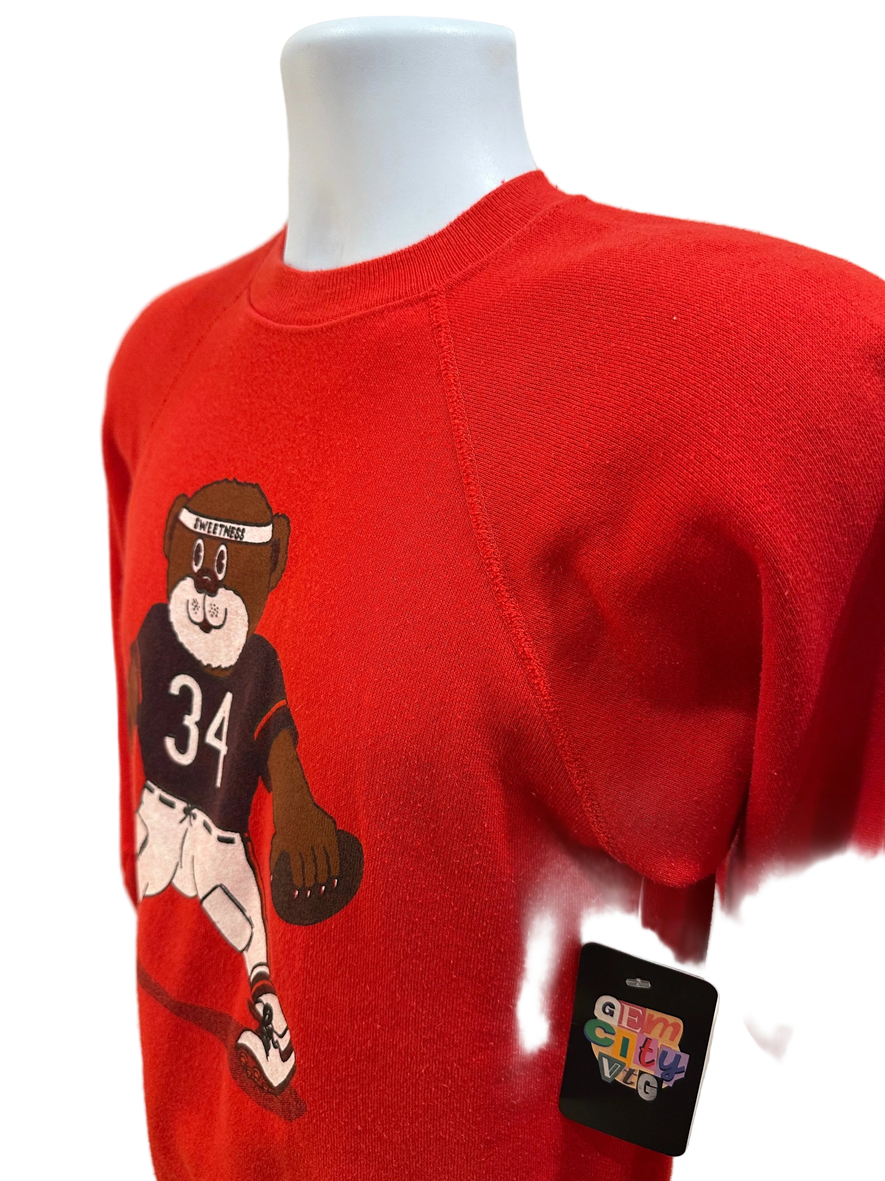 (Mens Small) 1980s "Sweetness" Walter Payton Chicago Bears Crew