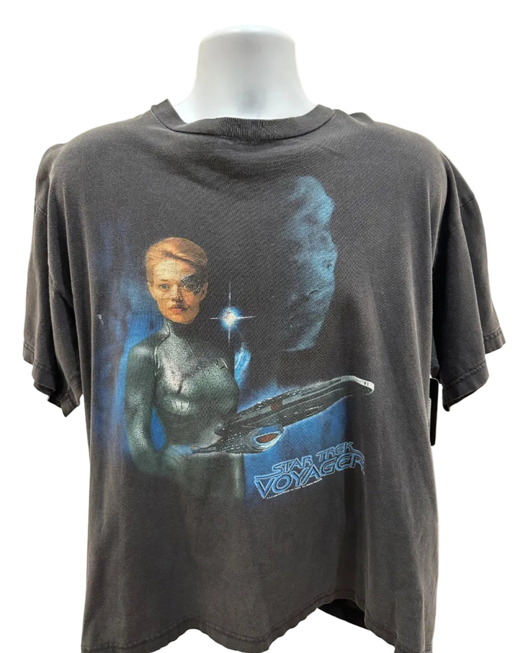(Mens Large) 1998 Star Trek Voyager Promo Short Sleeve