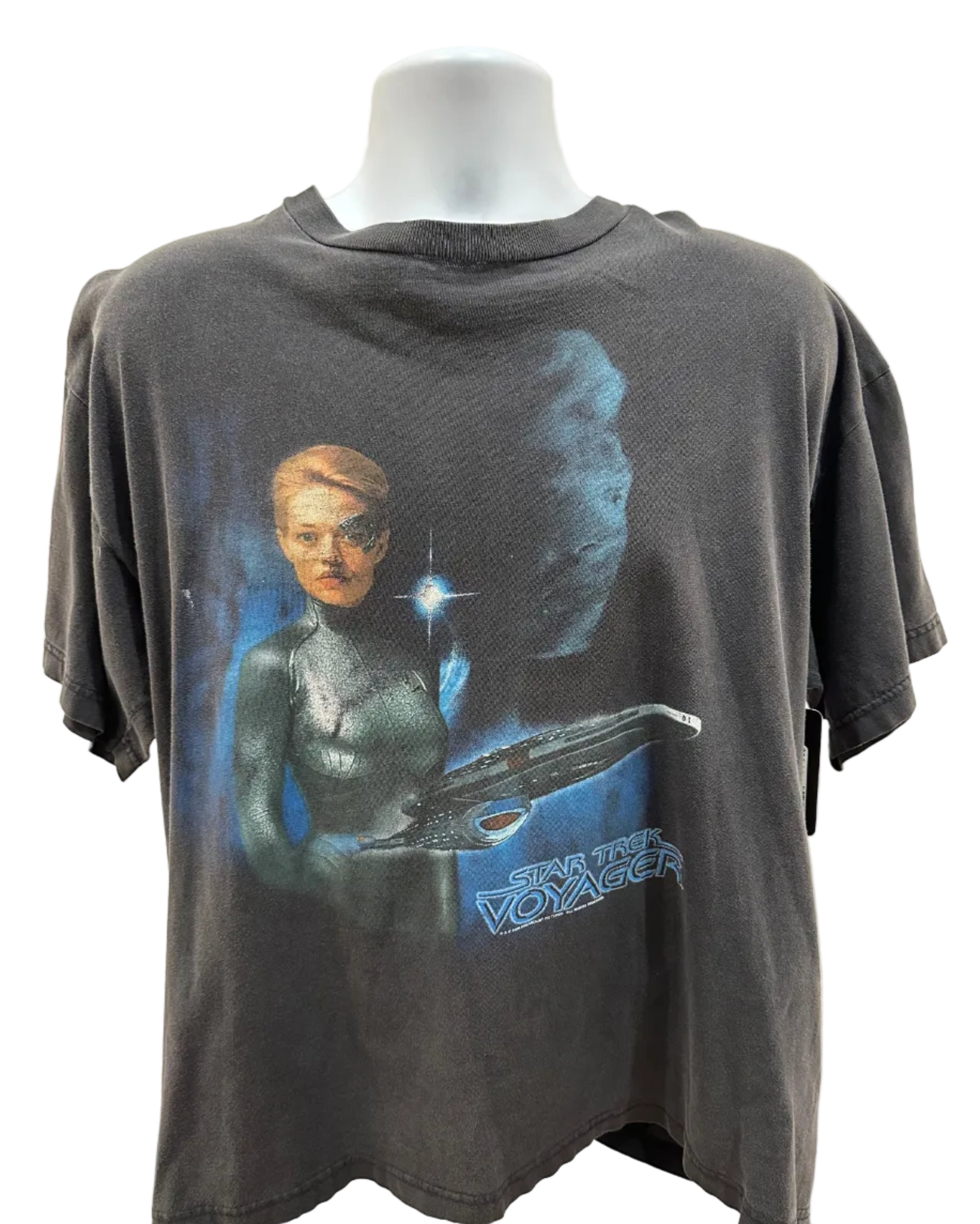 (Mens Large) 1998 Star Trek Voyager Promo Short Sleeve